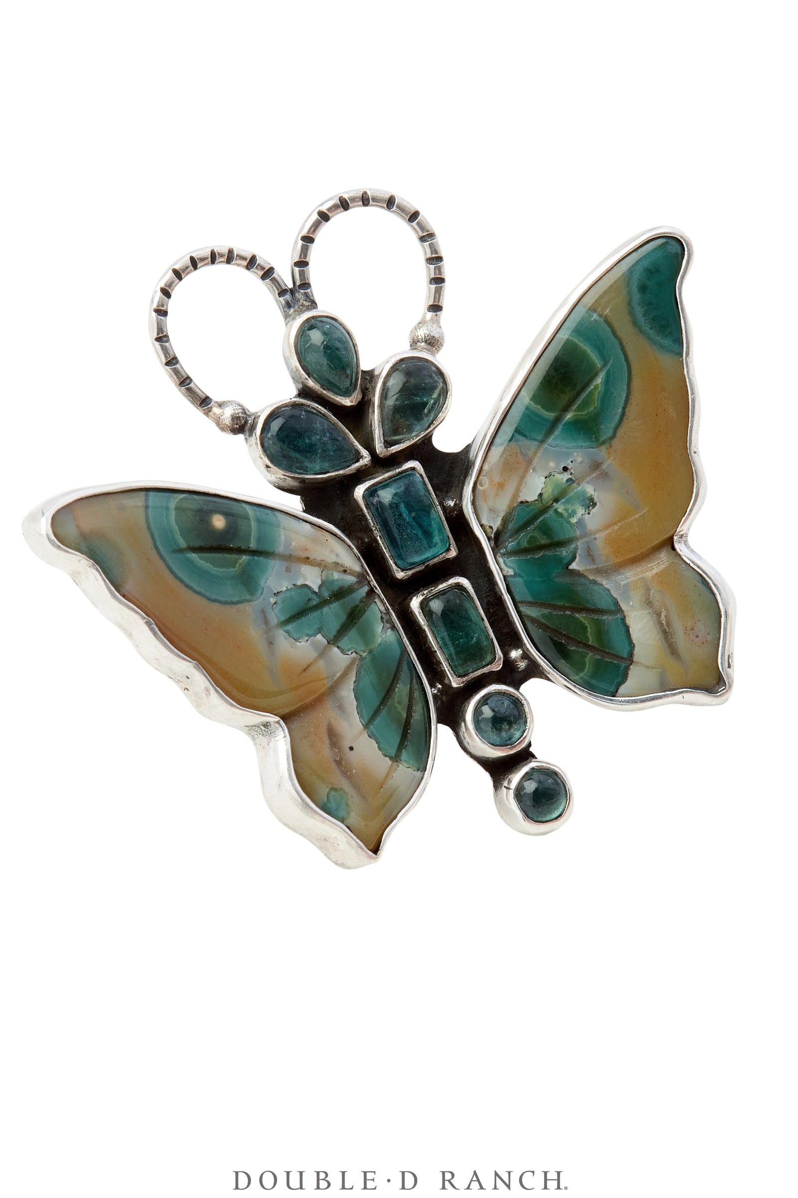 Ring, Novelty, Ocean Jasper, Butterfly, Hallmark, Contemporary, 1698