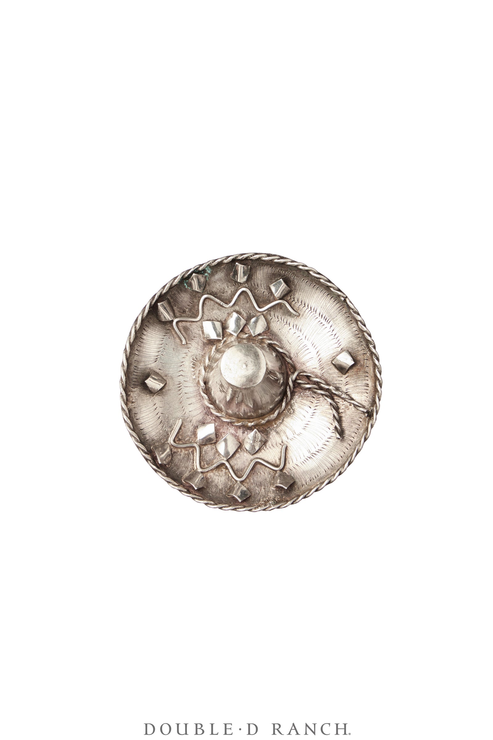 Pin, Novelty, Sterling Silver, Sombrero, Hallmark, Vintage, 1201