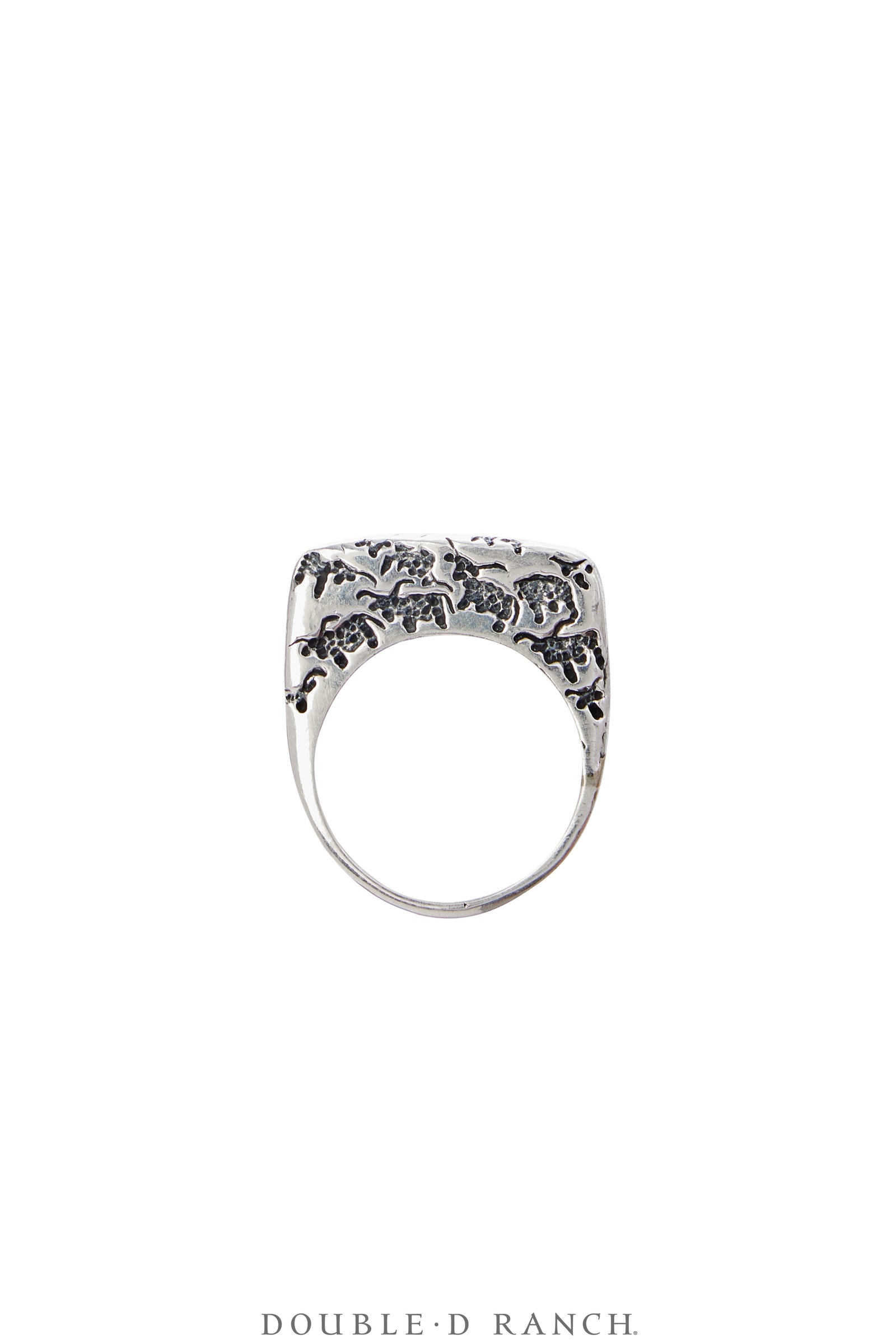 Ring, Dian Malouf, Sterling Silver, Stacker, Hallmark, Contemporary, 1686
