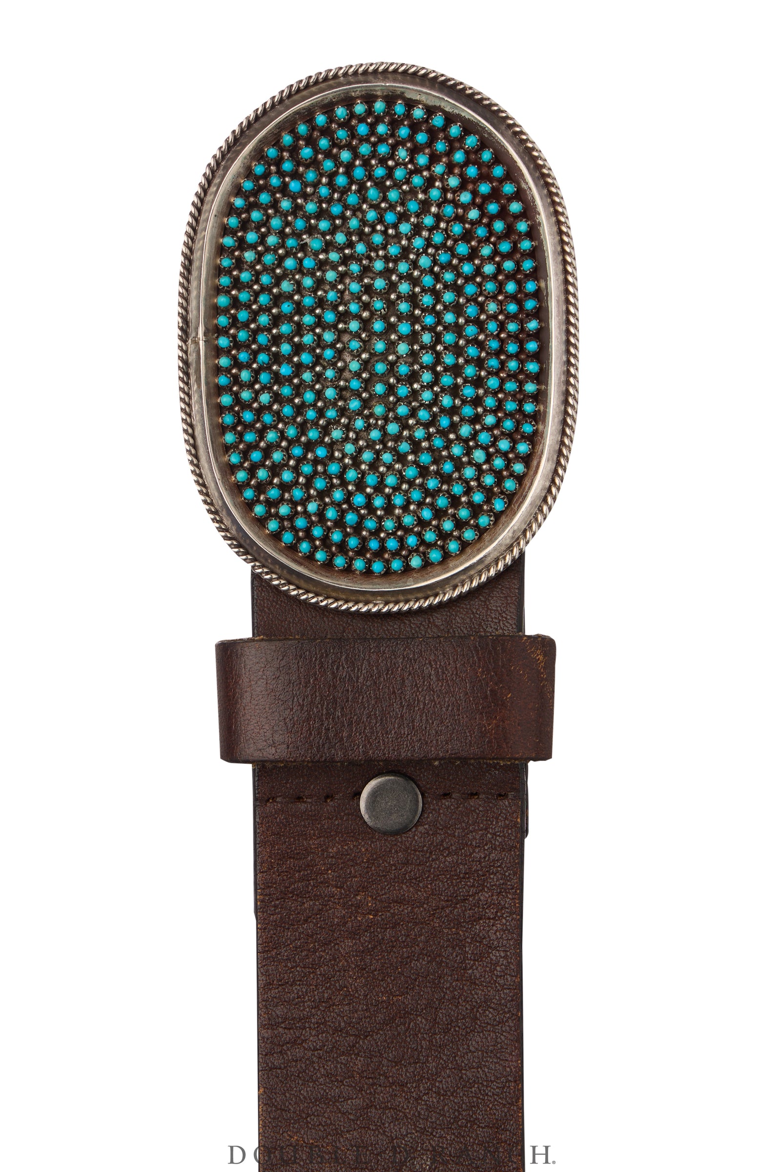 Belt, A Vintage, Buckle, Turquoise, Zuni Snake Eye, Haloo Hallmark, Vintage, 766