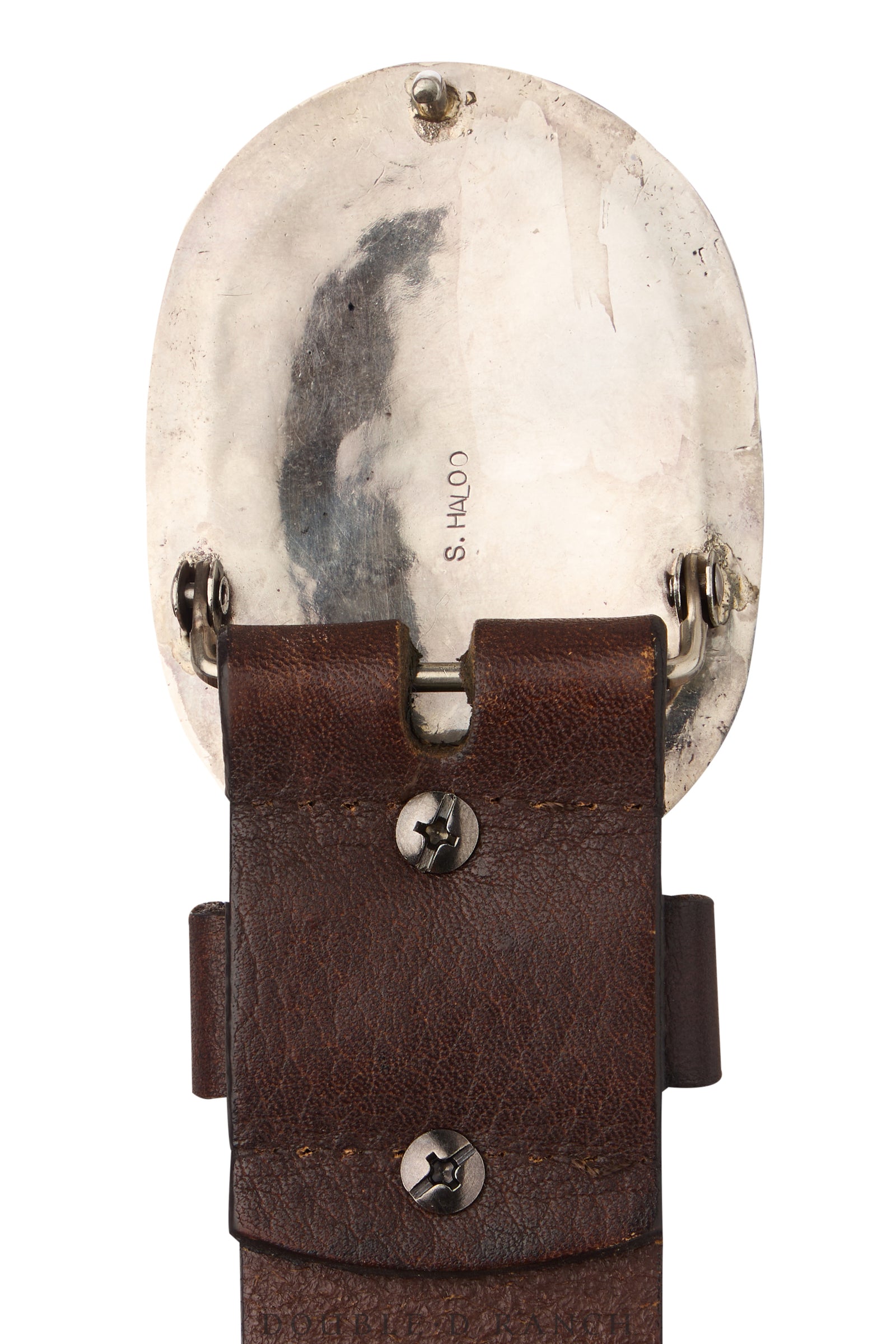 Belt, A Vintage, Buckle, Turquoise, Zuni Snake Eye, Haloo Hallmark, Vintage, 766