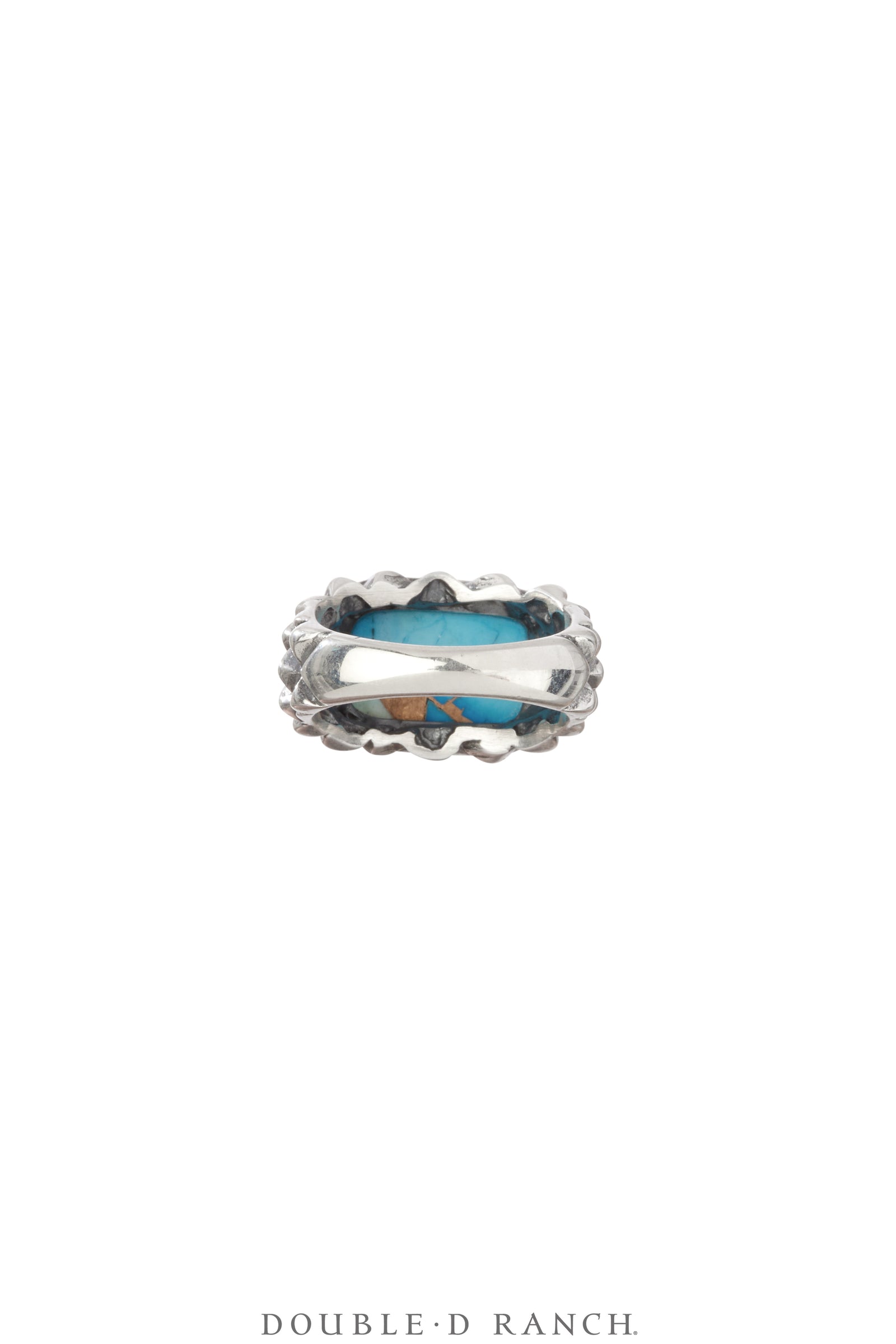 Ring, Dian Malouf, Turquoise, Sterling Silver, Hallmark, Contemporary, 1839