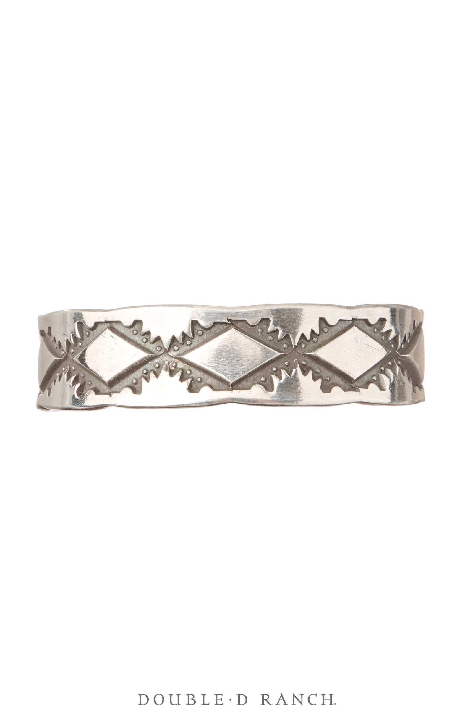 Cuff, Stampwork, Silver, Hallmark, Contemporary, 3987