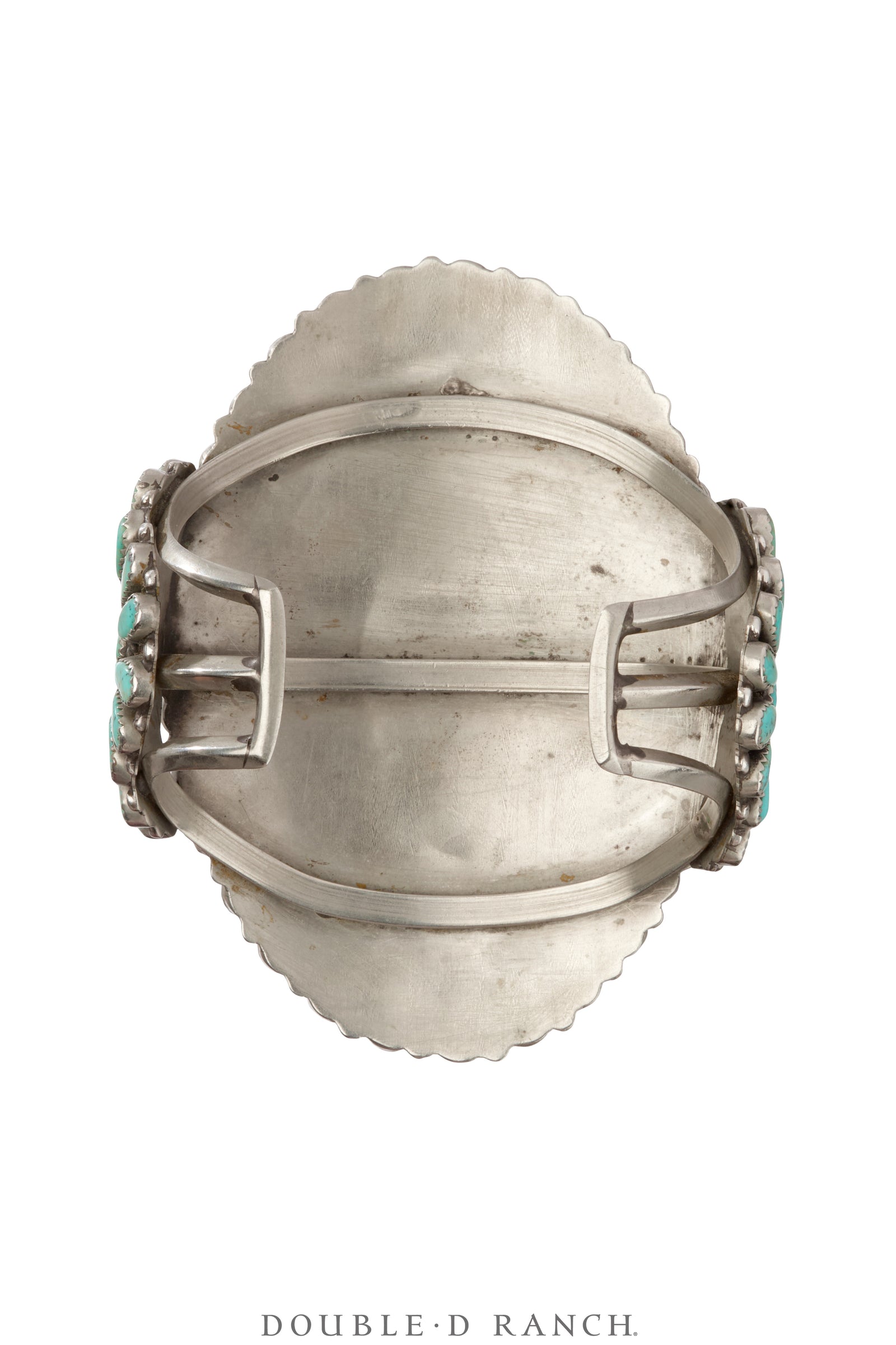 Cuff, Cluster, Turquoise, Unusual Center, Massive, Vintage, 3999