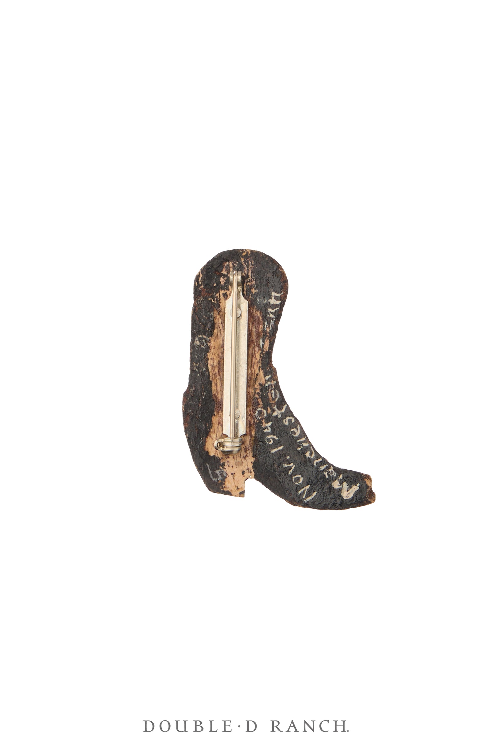 Pin, Wood, Cowboy Boot, Vintage, Mid Century, 1192