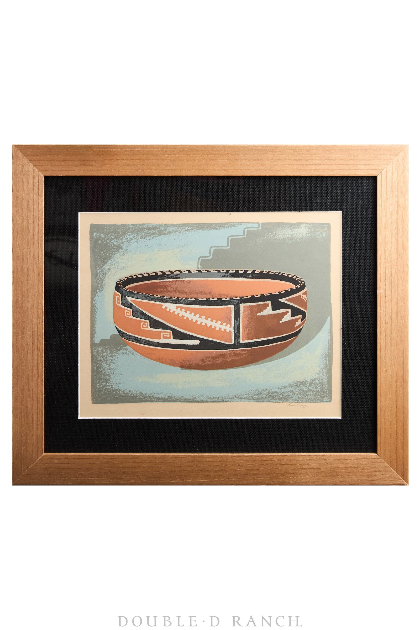 Art, Silkscreen Prints, "Masterpieces of Primitive American Art," Second Series by WPA Artist Louie Ewing, Signed, Vintage 1944