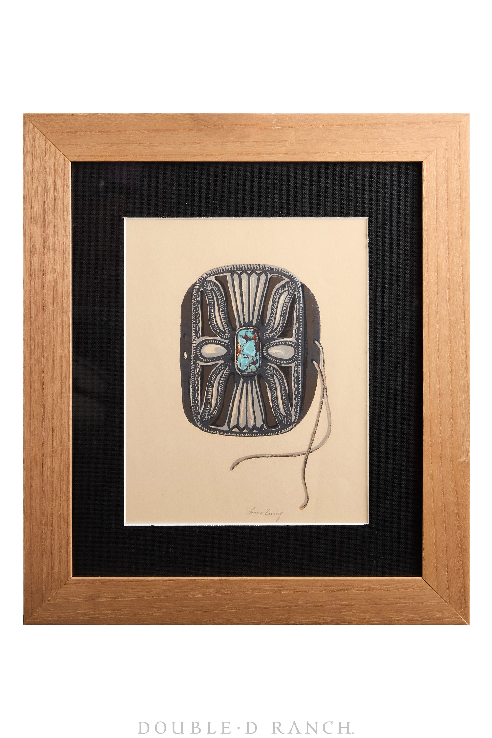 Art, Silkscreen Prints, "Masterpieces of Primitive American Art," by WPA Artist Louie Ewing, Signed, Vintage 1942-1943