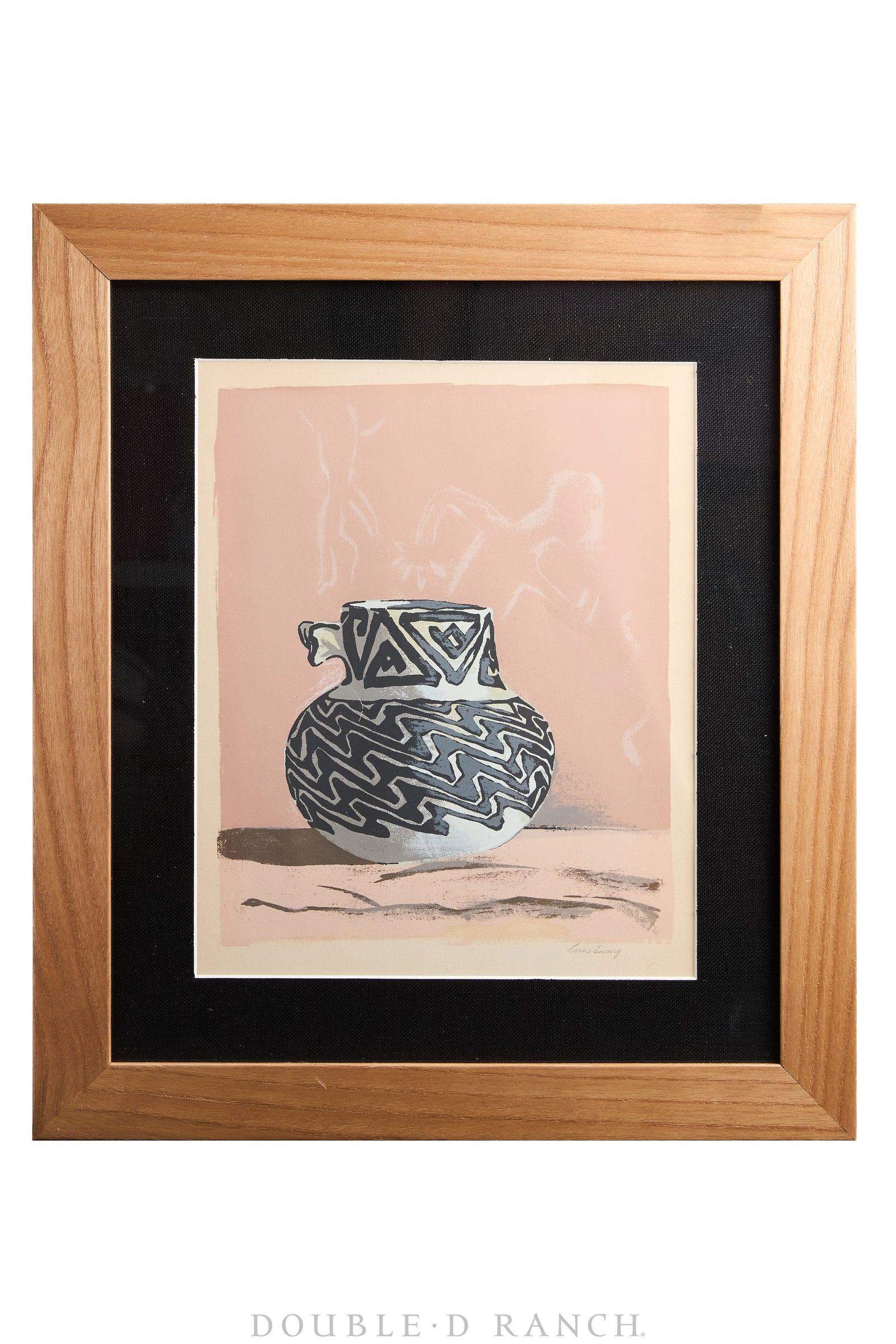 Art, Silkscreen Prints, "Masterpieces of Primitive American Art," Second Series by WPA Artist Louie Ewing, Signed, Vintage 1944 (2)