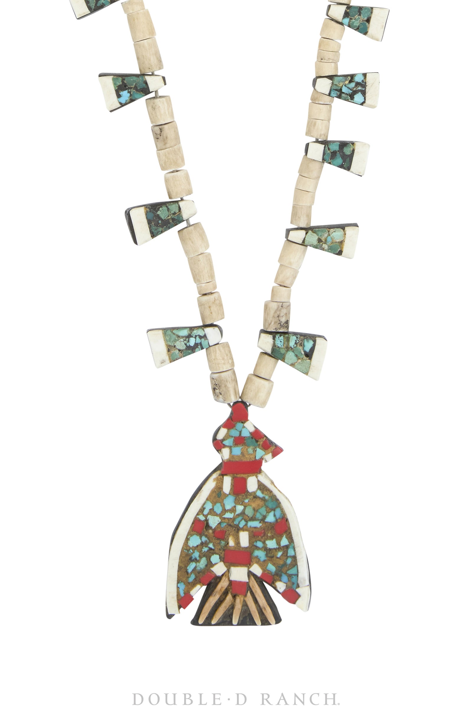 Necklace, Thunderbird Depression, Multi Stone, Santo Domingo, Vintage, 3299