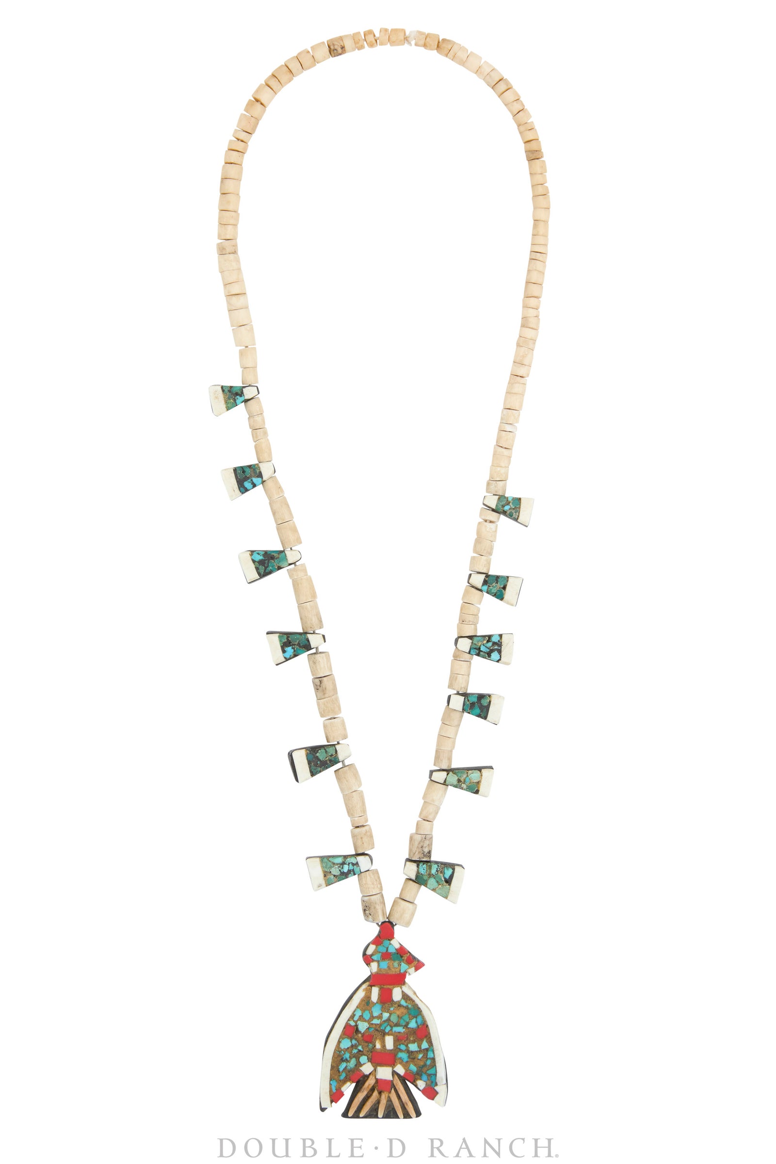 Necklace, Thunderbird Depression, Multi Stone, Santo Domingo, Vintage, 3299