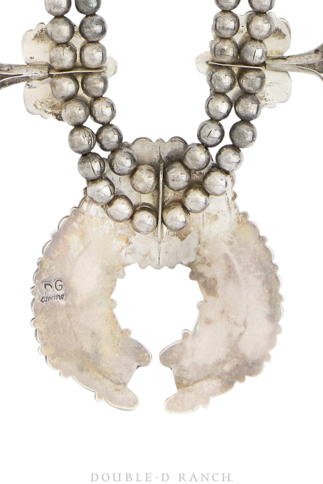 Necklace, Squash Blossom, Turquoise, Hallmark, Vintage, 3236