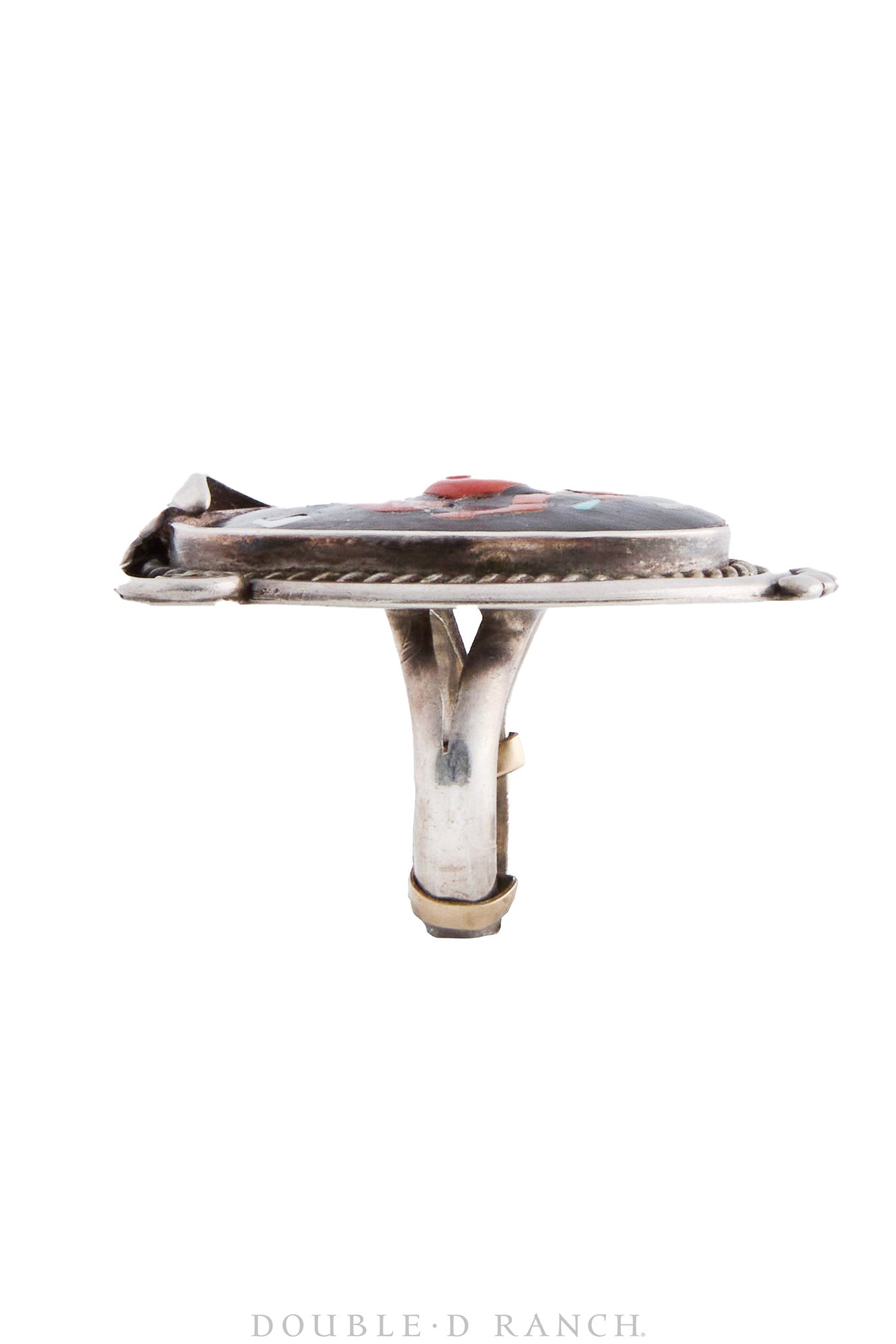 Necklace, Cuff & Ring Set, Inlay, Mudhead Ceremonial Figure, Hallmark, Published, Vintage, 1690