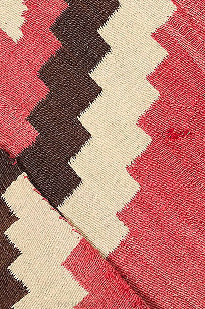Rug, Navajo, Ganado, Stepped Half-Diamonds, Antique, Early 20th Century, 65" x 45", 224