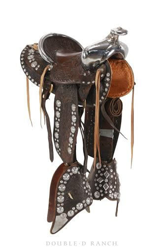 Tack, Saddle, Visalia Parade, Sterling Silver, Vintage ‘40s-'50s, 1416