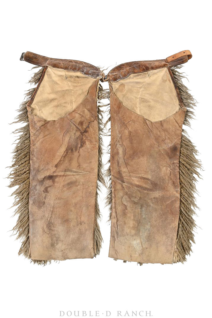 Chaps, Woolies, Handtooled Leather, Vintage, Early 1900s, 1356