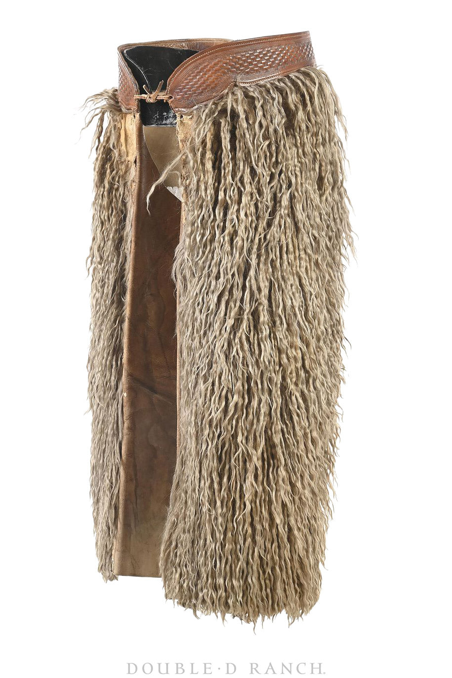 Chaps, Woolies, Handtooled Leather, Vintage, Early 1900s, 1356
