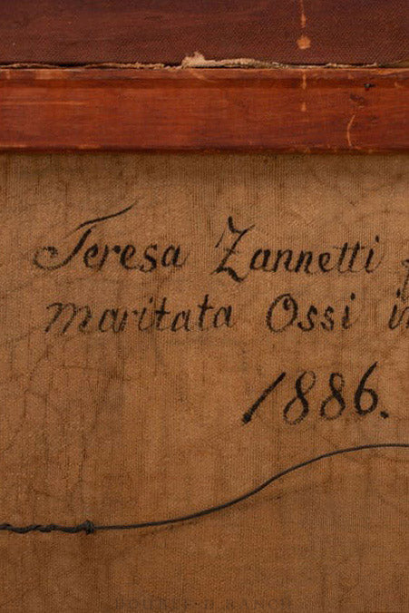 Art, Oil on Canvas, Portrait, Teresa Zannetti, Andrich Pinse, Italian, Antique 1886, 1365