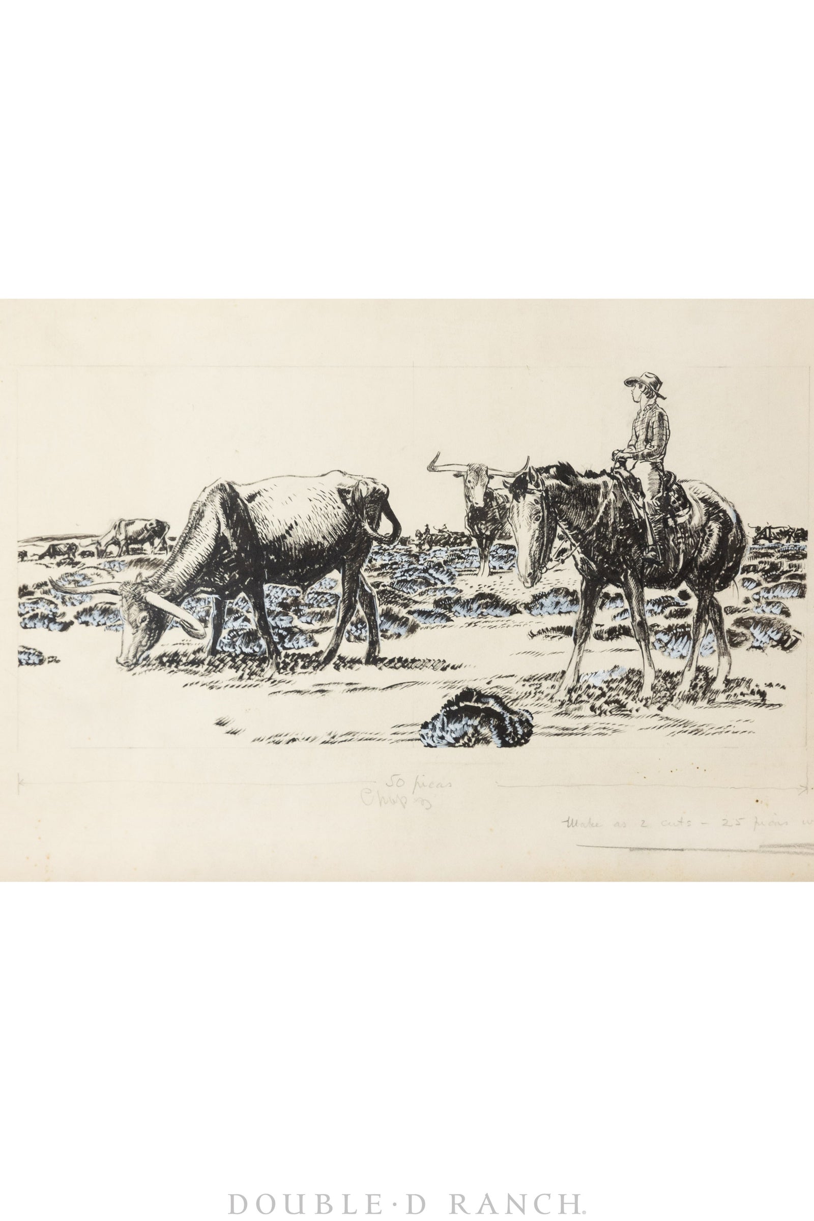 Art, Book Illustrations, Pen & Ink, Herbert Morton Stoops, Set of 2, 1238B