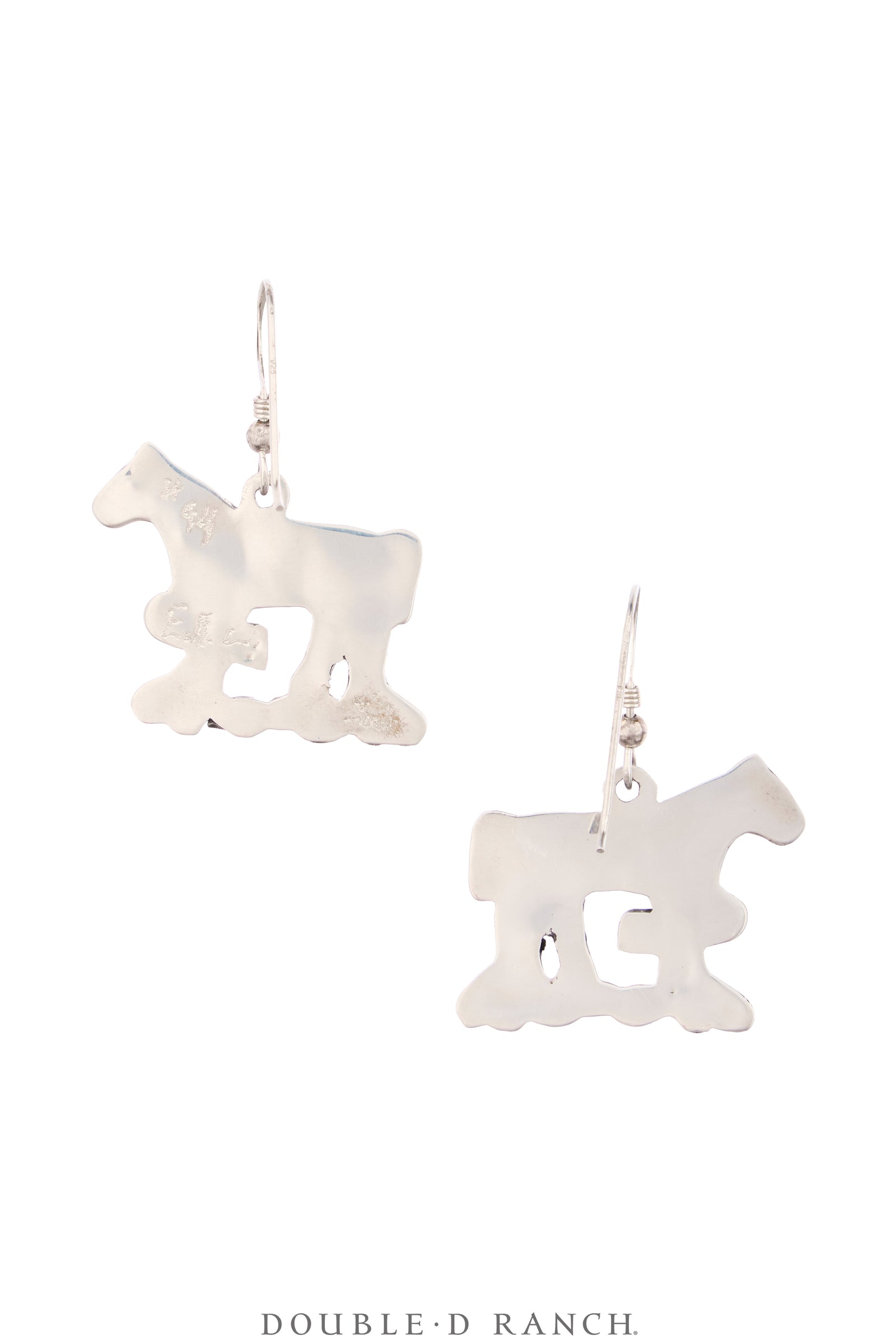 Earrings, Inlay, Shell, Horse Hallmark, Contemporary, 2366