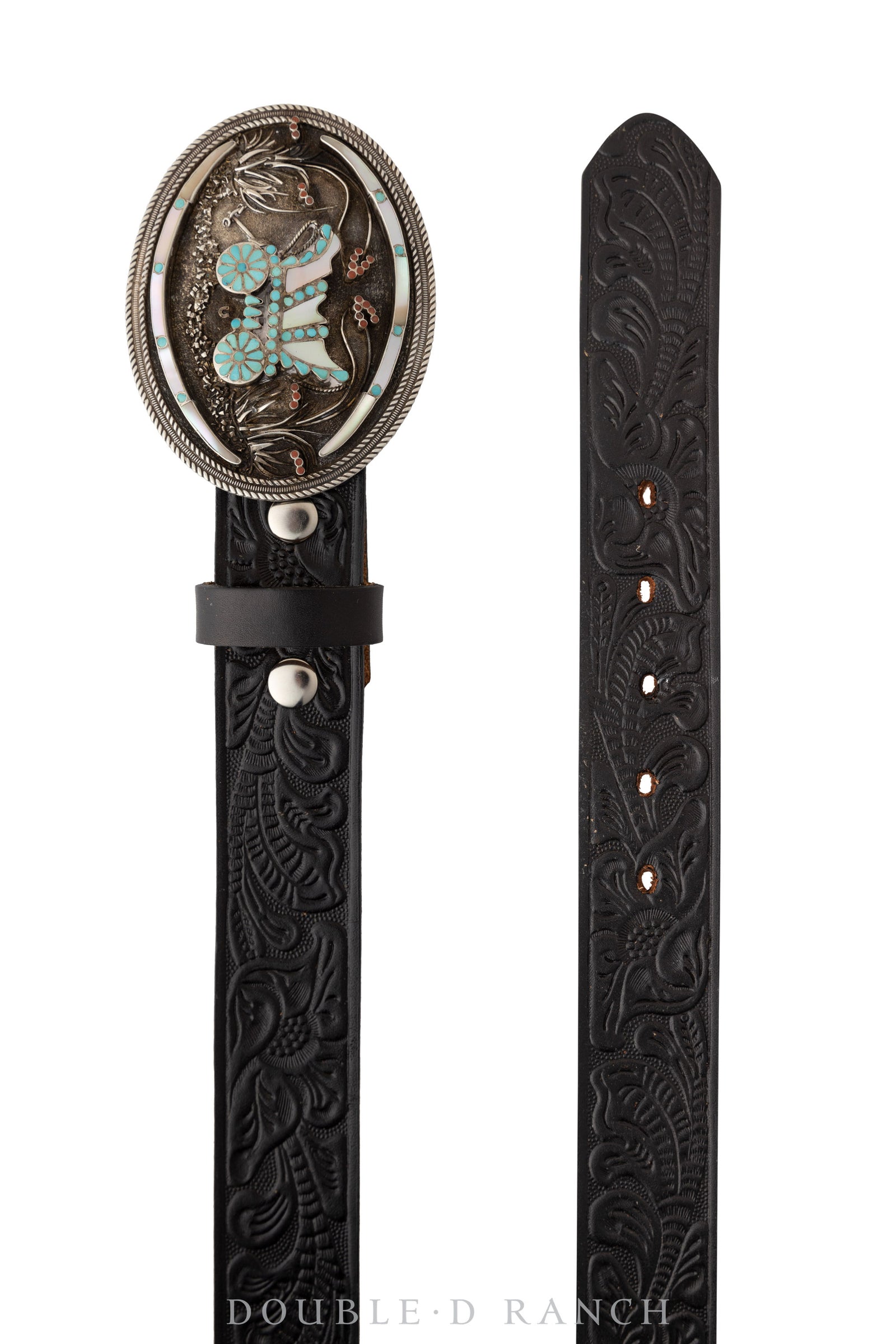 Belt & Bolo Set, Inlay, Conestoga Wagon, Dishta, Hallmark, Vintage, 1692