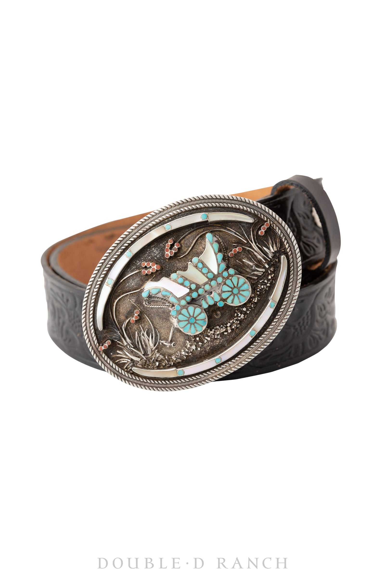 Belt & Bolo Set, Inlay, Conestoga Wagon, Dishta, Hallmark, Vintage, 1692