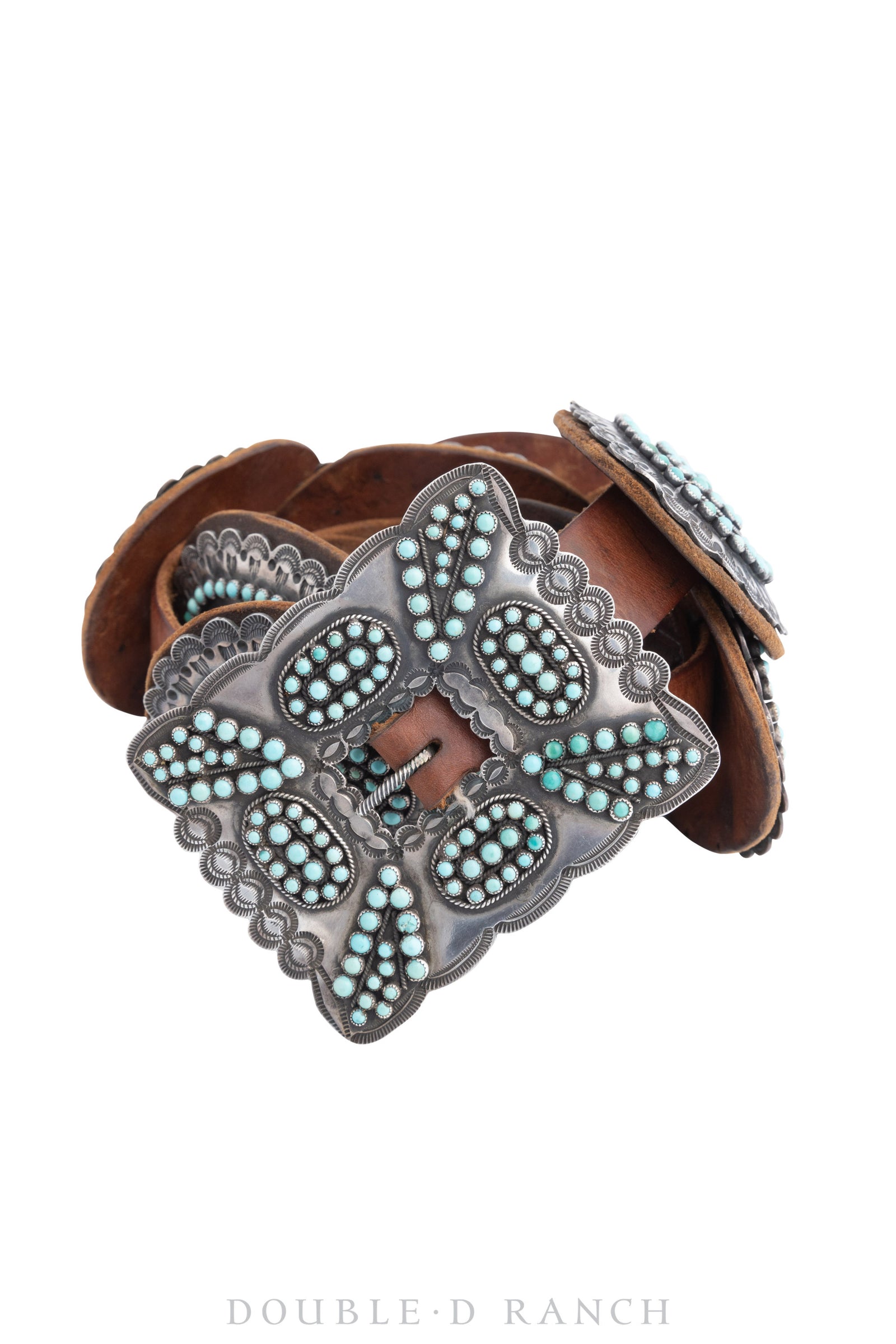 Belt, A Vintage, Concho, Turquoise, Snake Eye, Outstanding, Hallmark, Vintage, 508