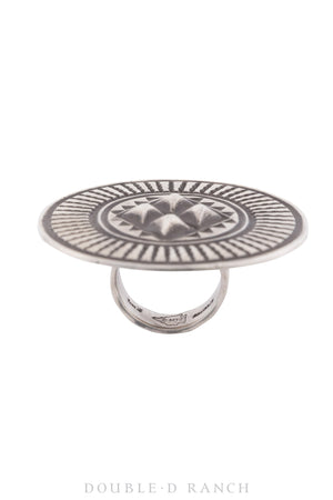 Ring, Concho, Sterling Silver, Hallmark, Contemporary, 1314