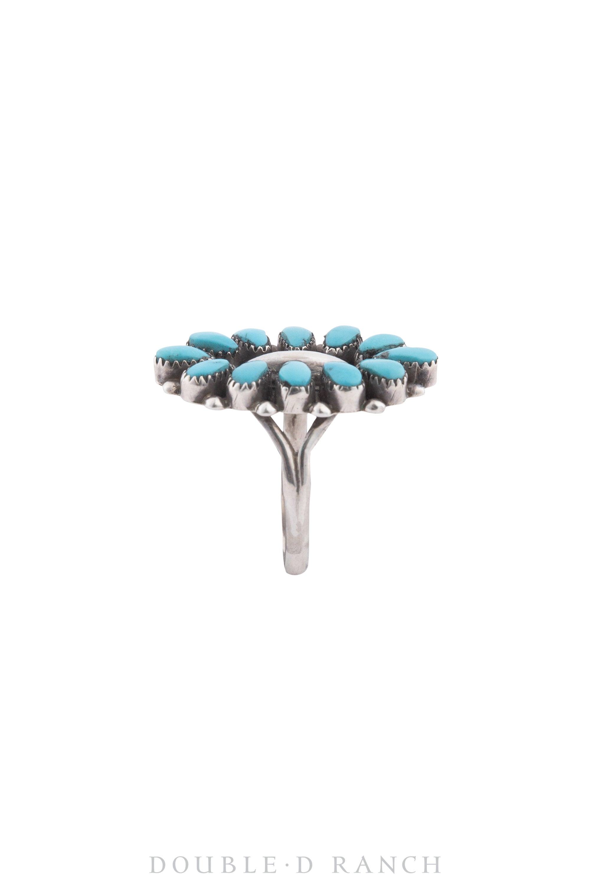 Ring, Cluster, Turquoise, Contemporary, 1326