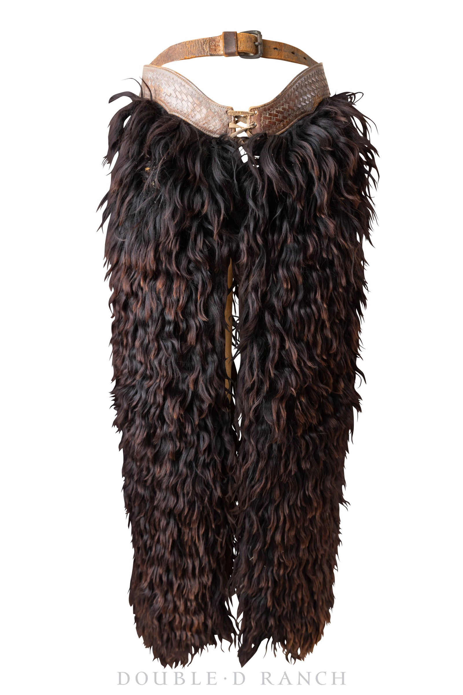 Miscellaneous, Chaps, Woolies, Tooled Leather Belt, Vintage, Turn of the Century, 738