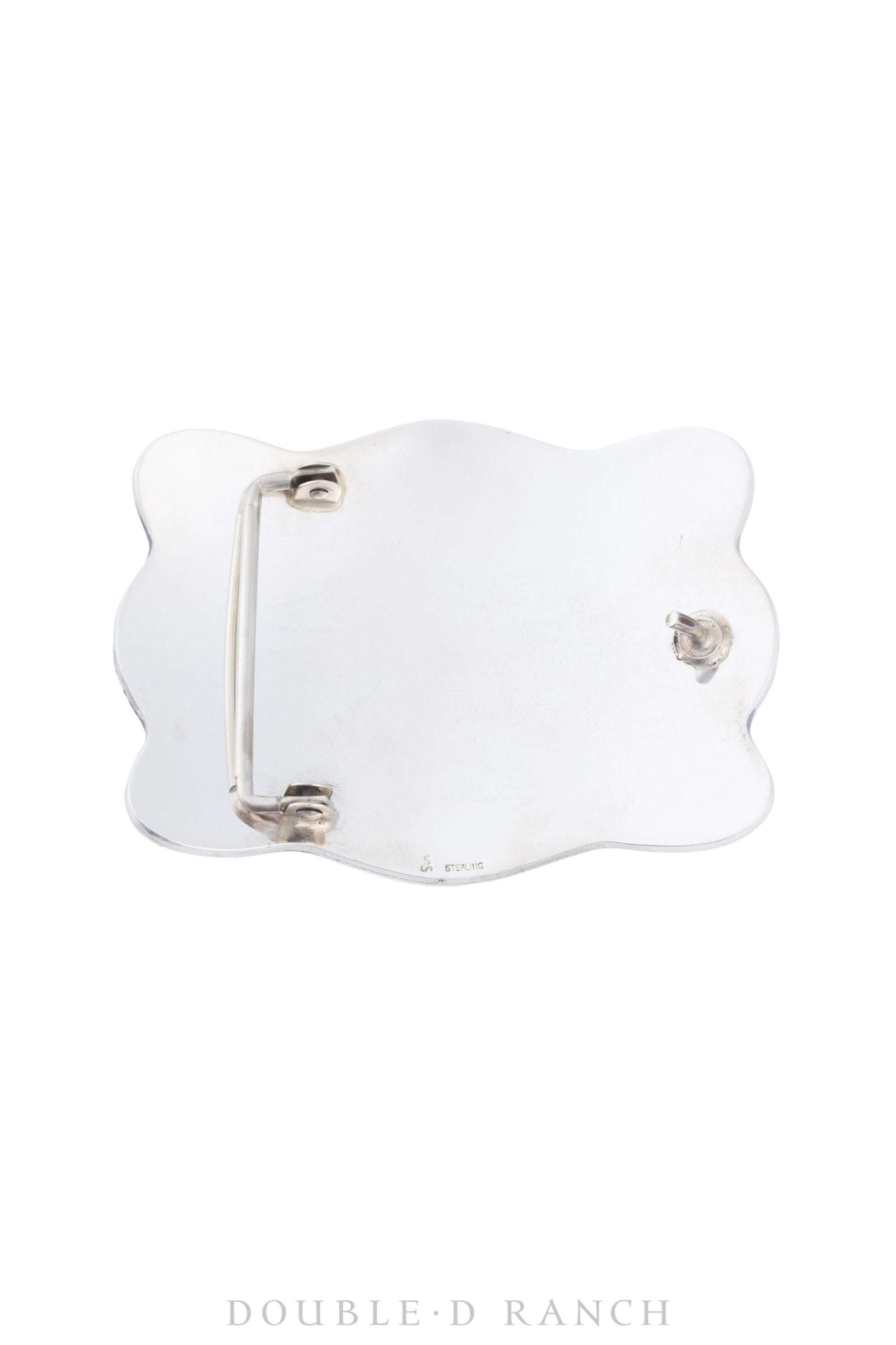 Belt, A Buckle, Western, Longhorn & Engraved Scroll, Artisan, Contemporary, 534