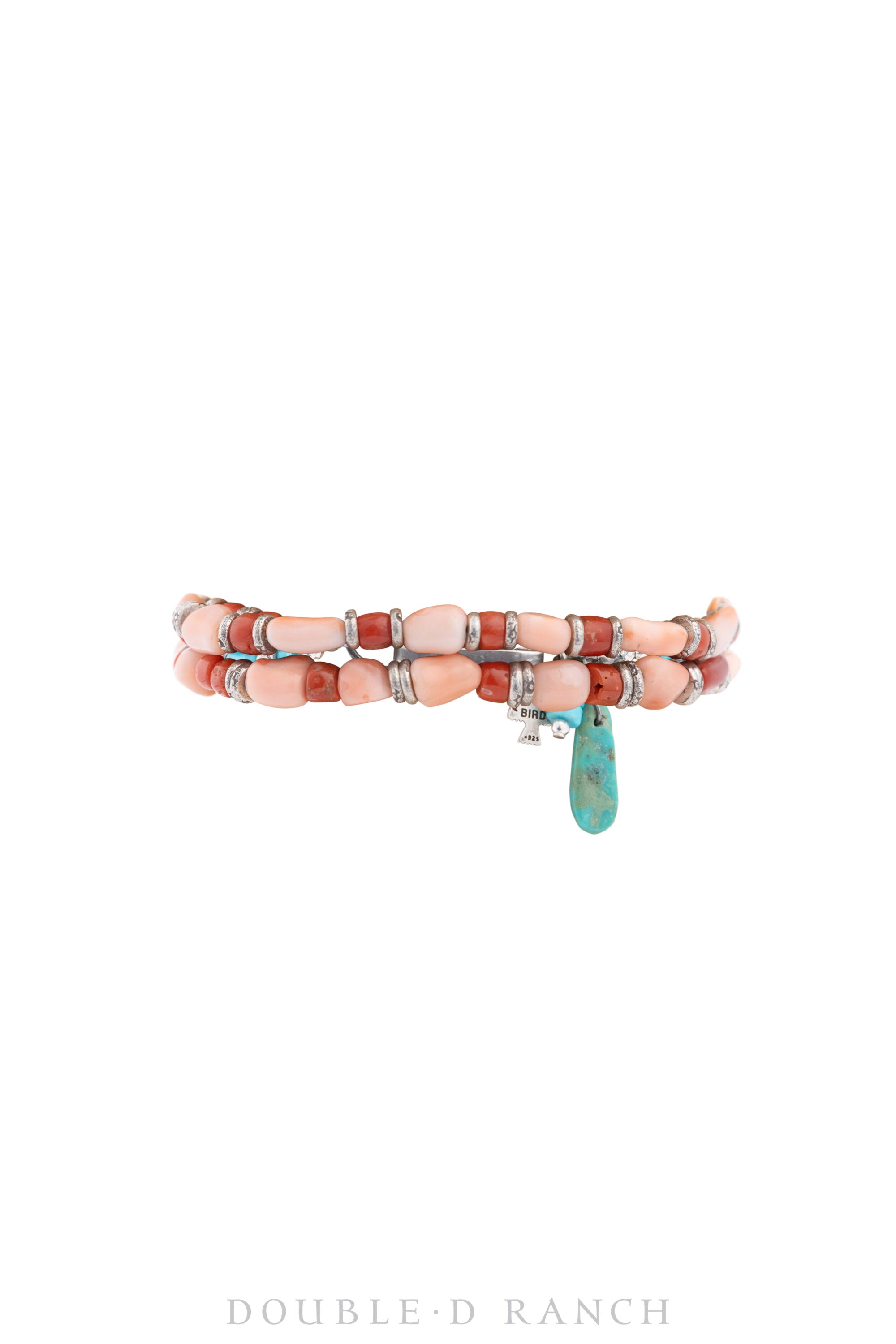 Bracelet, Stone Bead, Coral & Shell, Hallmark, Contemporary, 3563