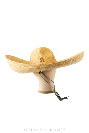 Miscellaneous, Hat, Sombrero, Natural Fiber Straw, Vintage, 786