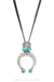 Necklace, Leather Thong, Turquoise, Sonoran Mountain, Hallmark, Contemporary, 3142