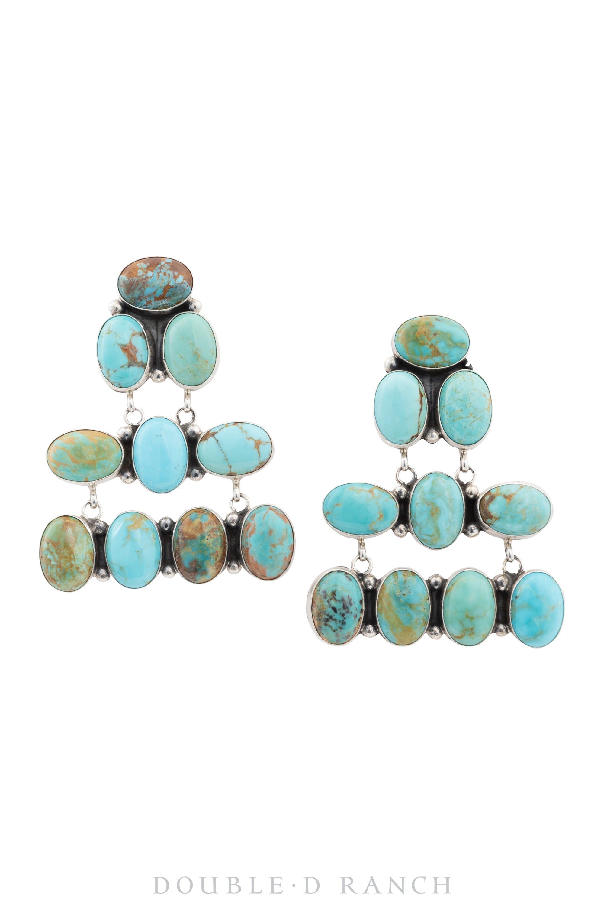 Earrings, Chandeliers, Turquoise, Hallmark, Contemporary, 1490