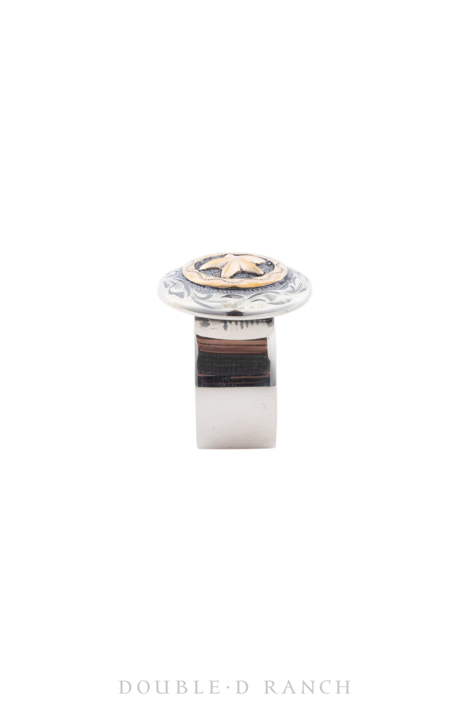 Ring, Western Engraved, Star Disc, Contemporary, 1266