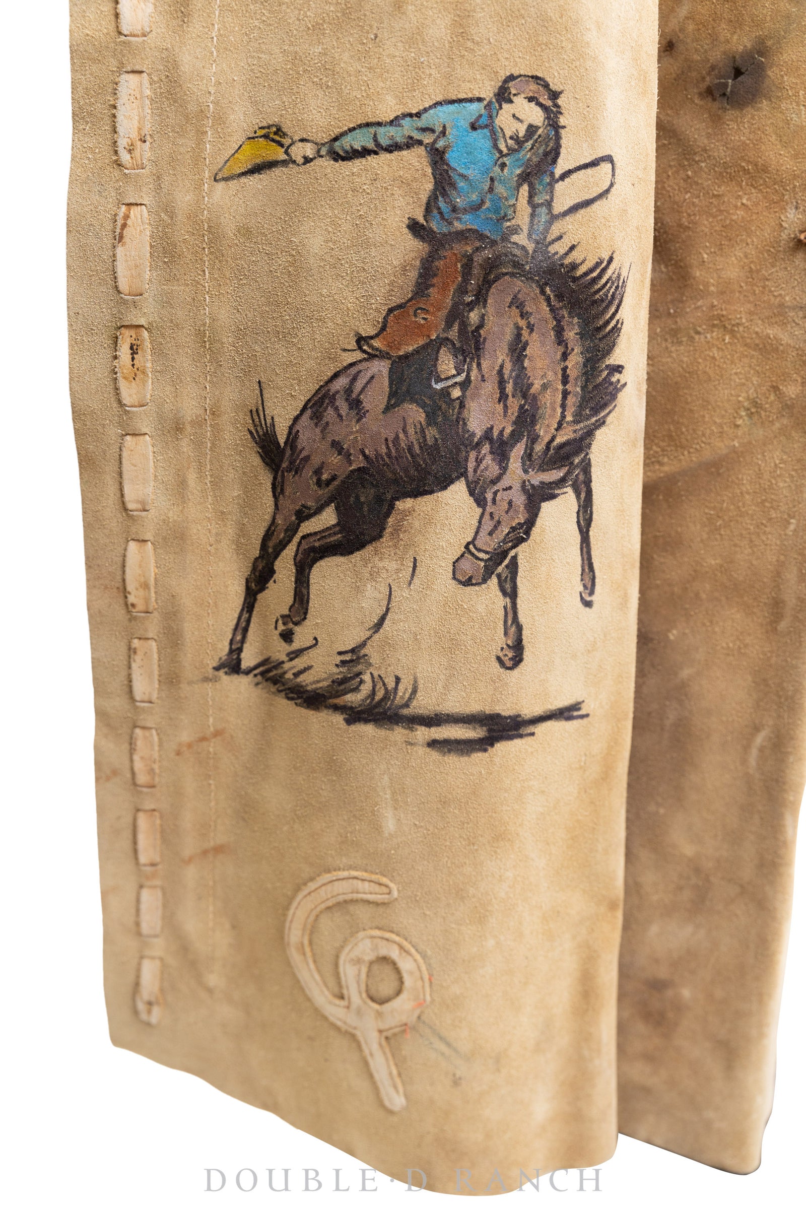 Miscellaneous, Chaps, Batwing, Branded, Vintage with Art by Julie Asher, 816