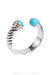 Cuff, Diamond Collection, Rope, Turquoise, Contemporary, 3483