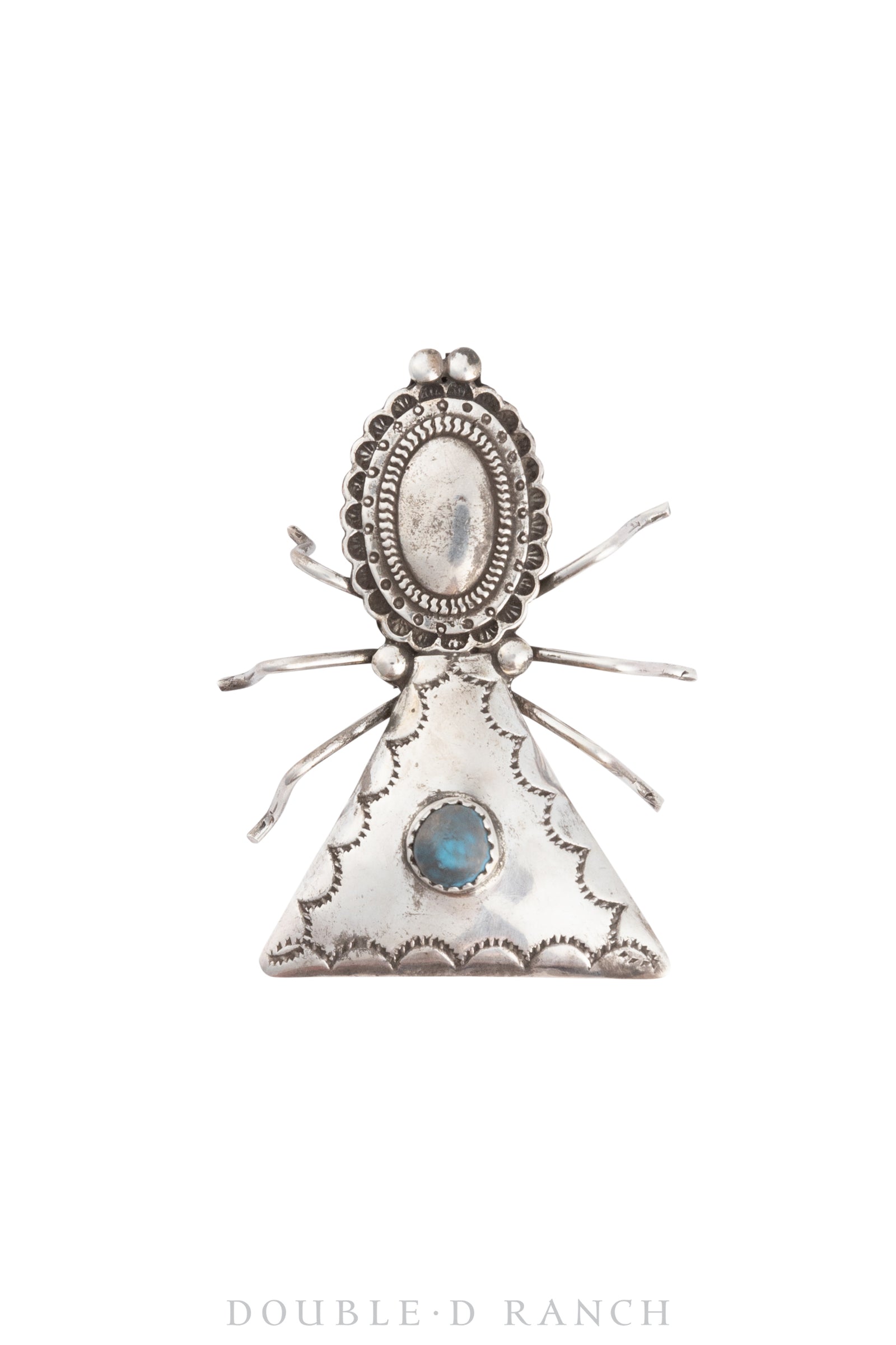 Pin, Novelty, Bug, Turquoise, Upcycled Vintage, 1012