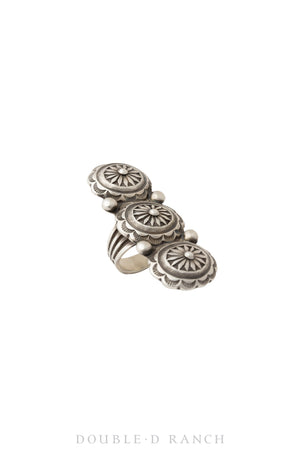 Ring, Concho, Sterling Silver, Hallmark, Contemporary, 1105