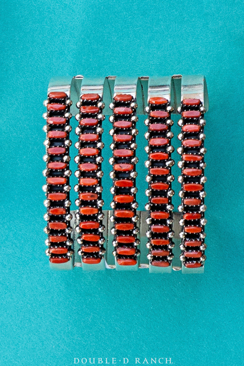 Cuff, Row, Coral, 5 Rows, Hallmark, Contemporary, 3913