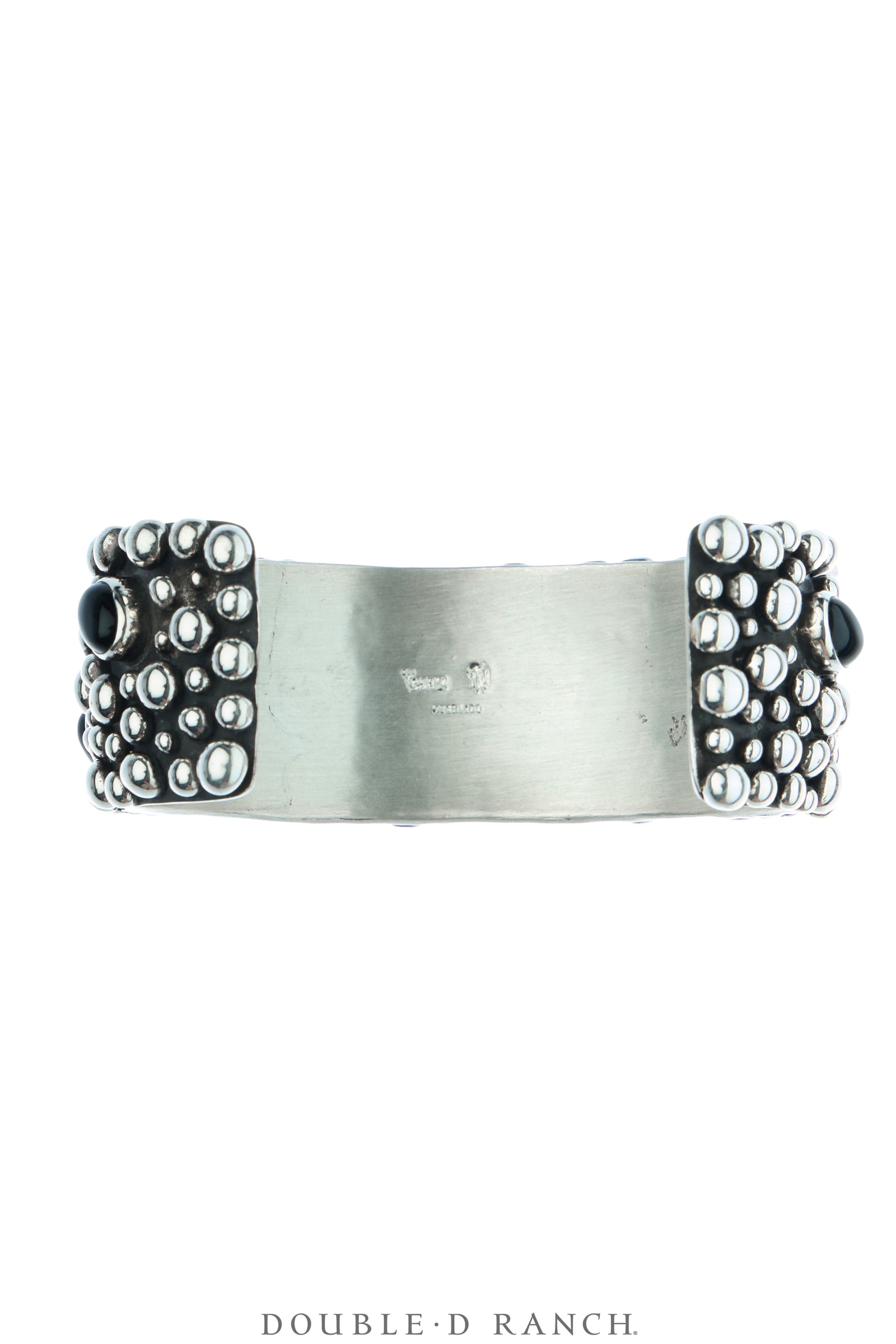 Cuff, Blackened Bubble, Onyx & Sterling Silver, Hallmark, Contemporary, 3973B