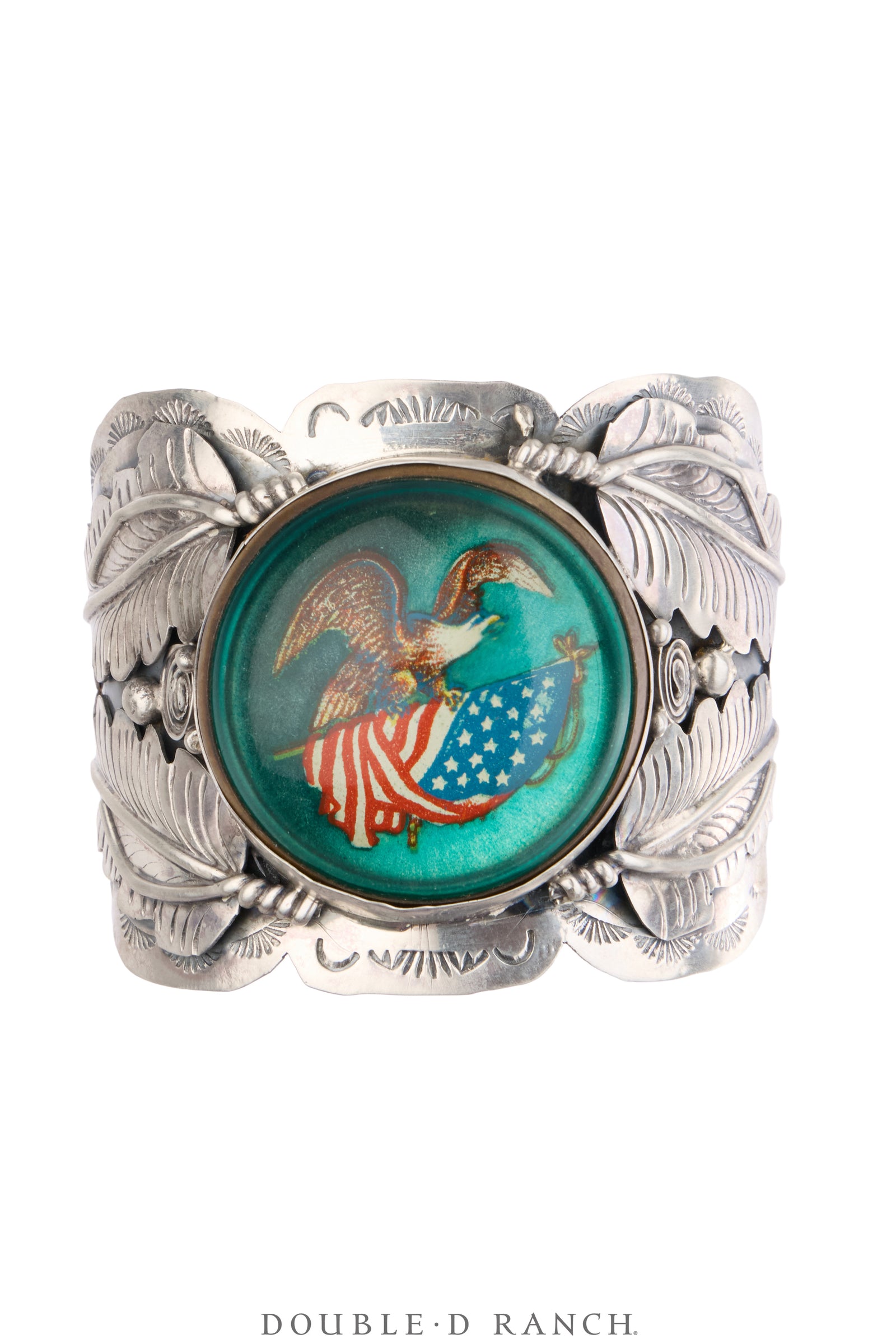 Cuff, Novelty, Bridle Rosette, American Flag, Hallmark, Contemporary, 4158