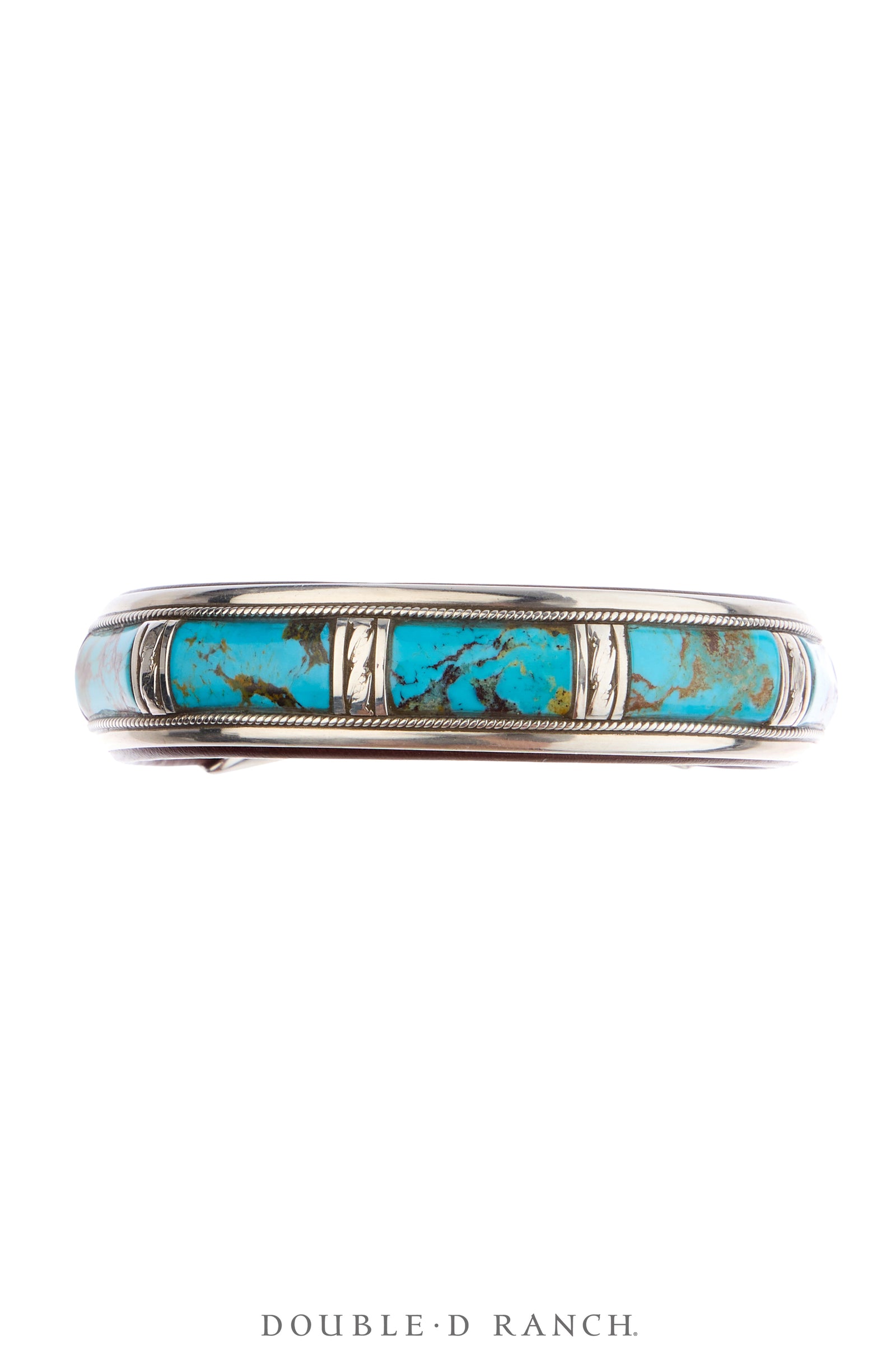 Cuff, Inlay, Turquoise, Leather Lined, Artisan, Contemporary, 4191