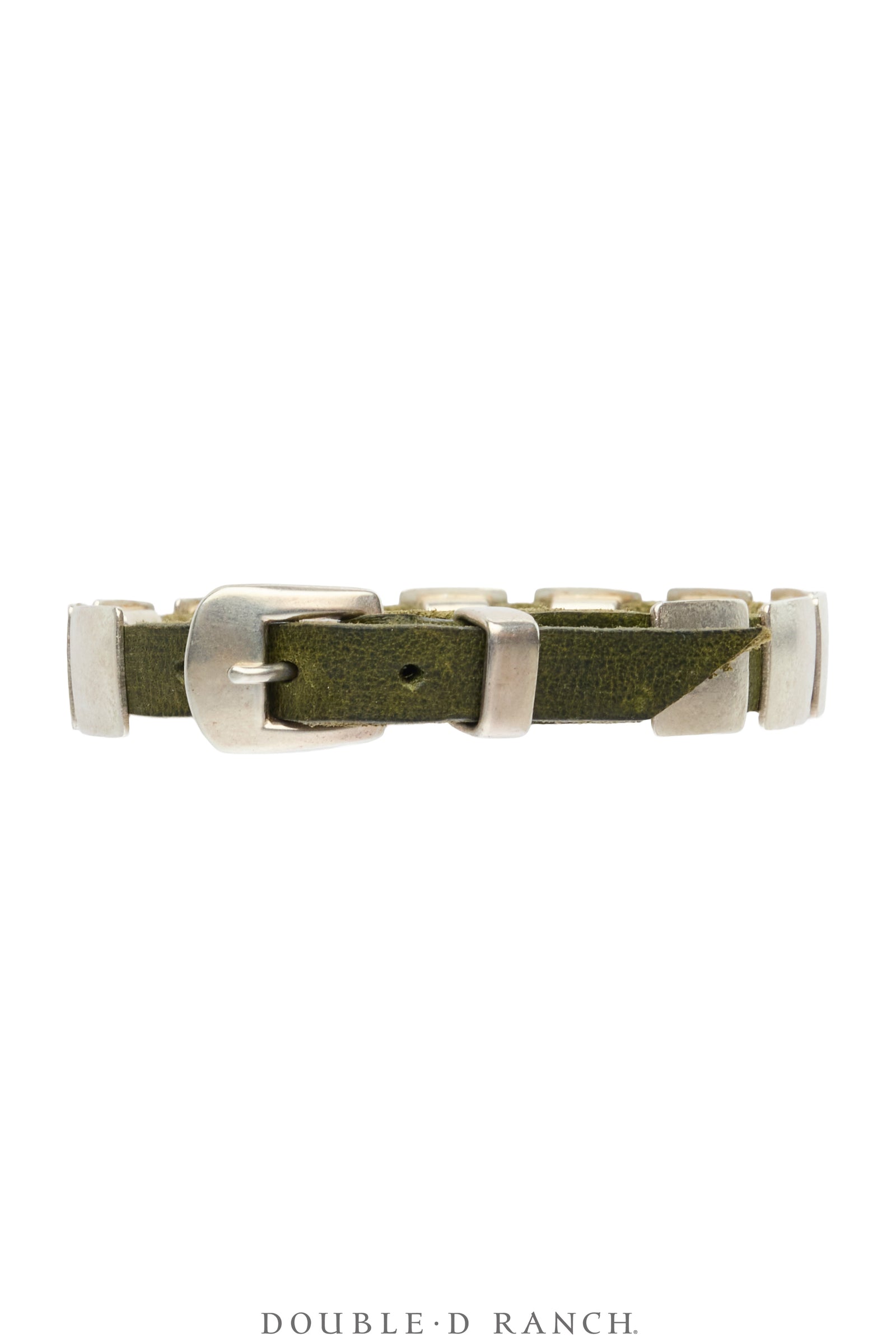 Bracelet, Leather Strap, Sterling Silver, Conchos, Contemporary, 4206