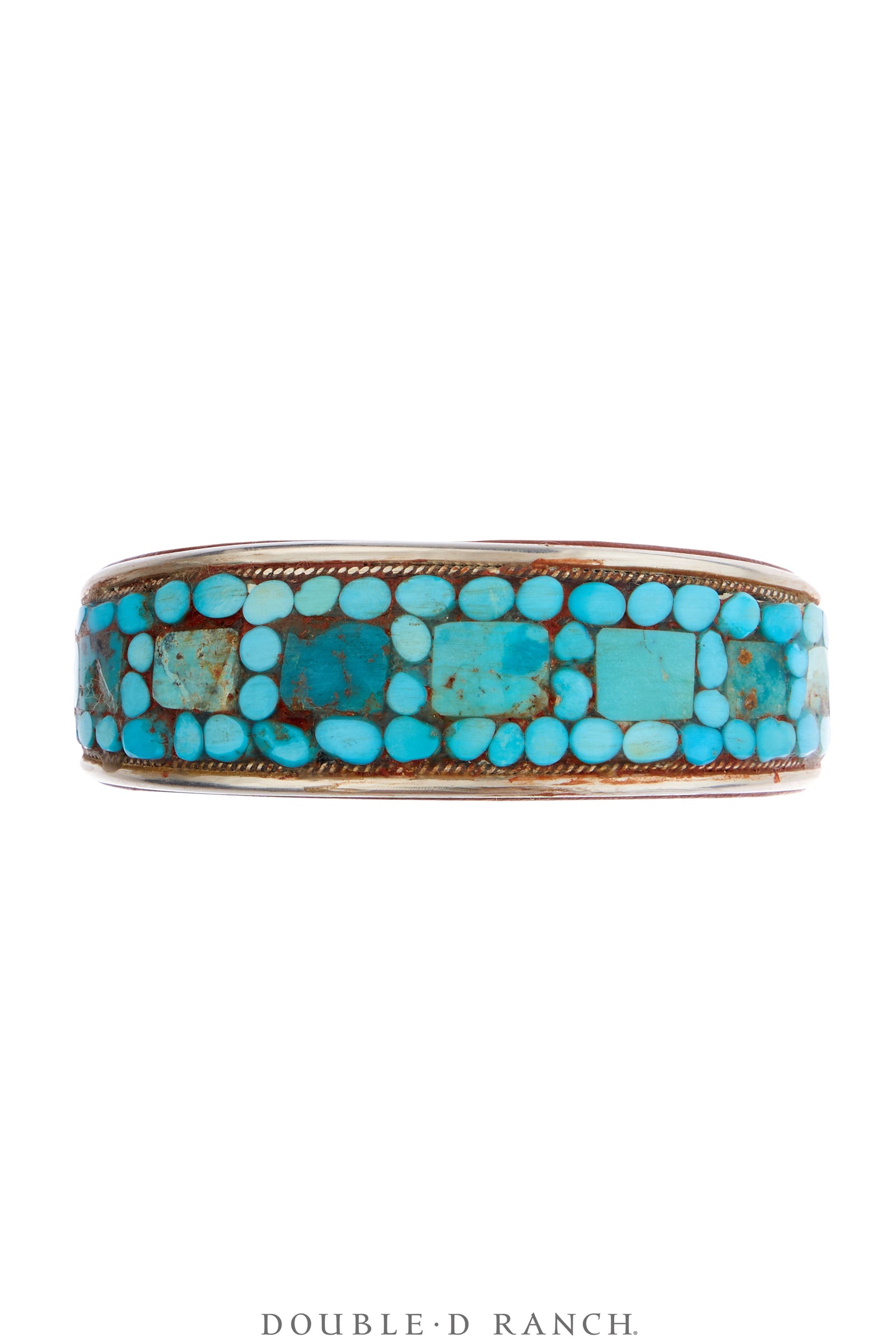 Cuff, Inlay, Turquoise, Leather Lined, Artisan, Charlie Favour, Contemporary, 4224