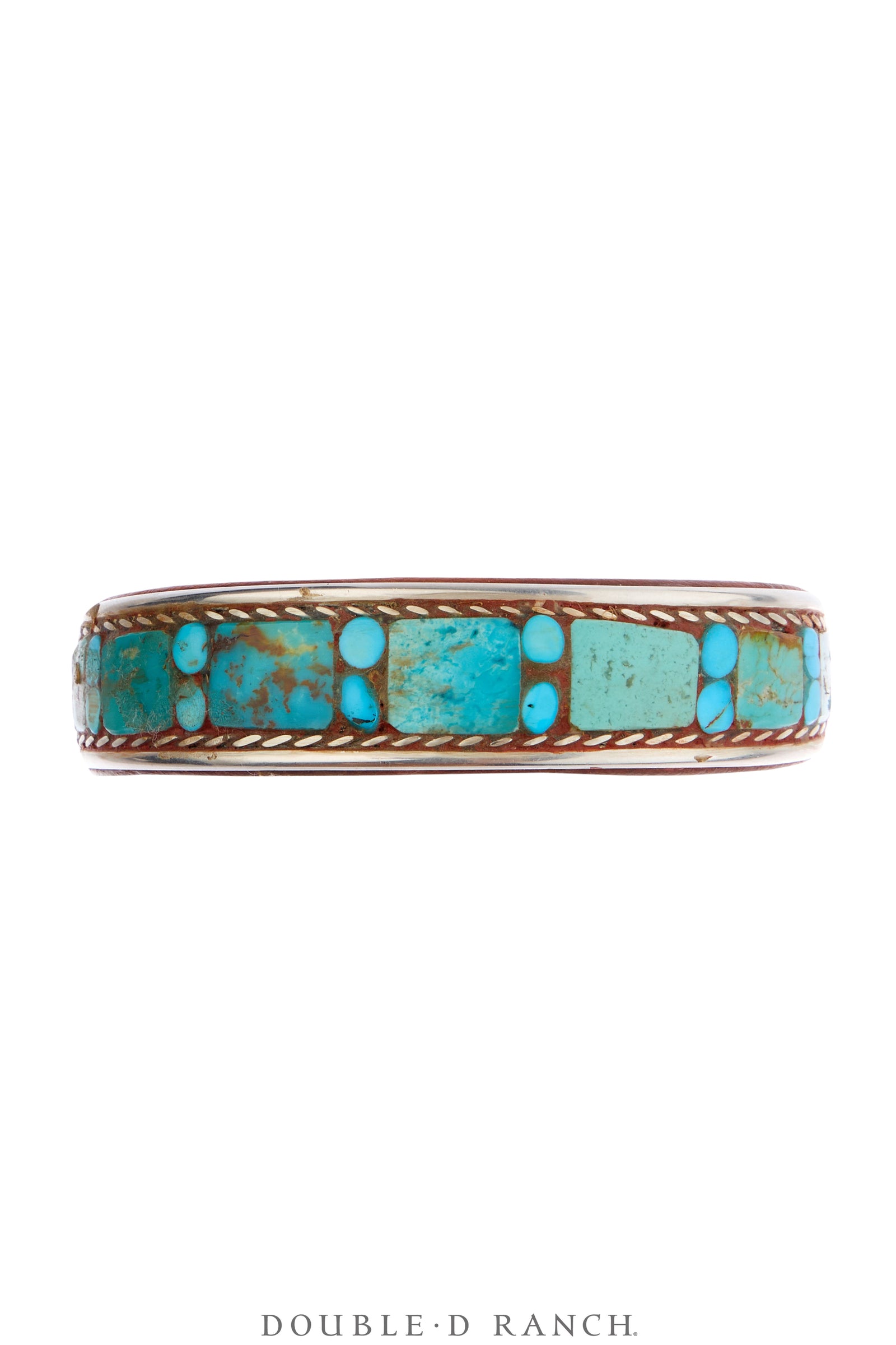 Cuff, Inlay, Turquoise, Leather Lined, Artisan, Charlie Favour, Contemporary, 4228