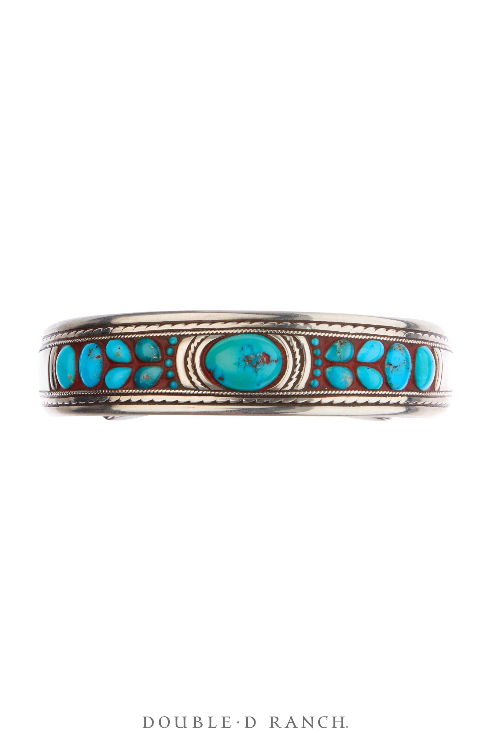 Cuff, Inlay, Turquoise, Leather Lined, Artisan, Contemporary, 4232