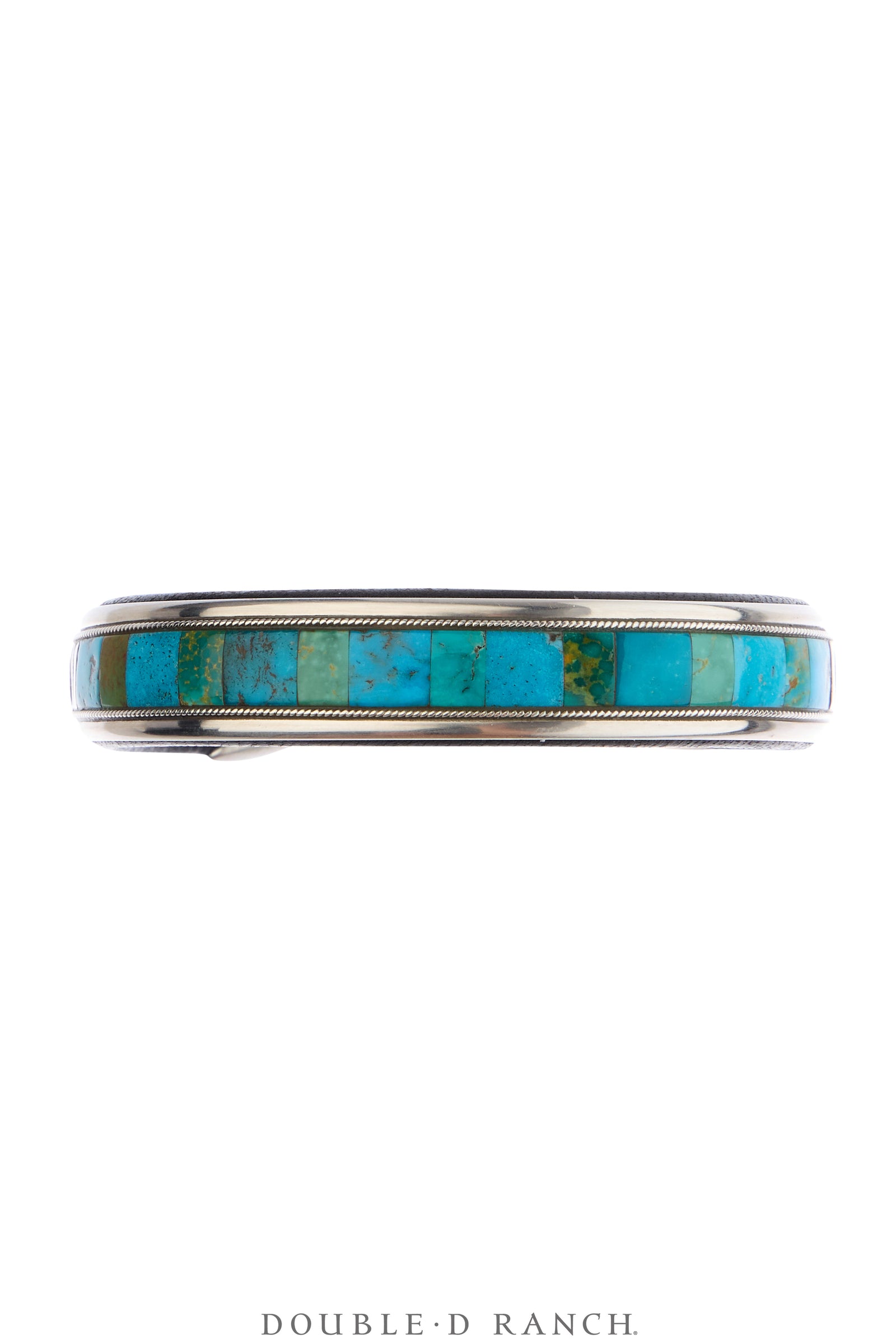 Cuff, Inlay, Turquoise, Leather Lined, Artisan, Contemporary, 4234