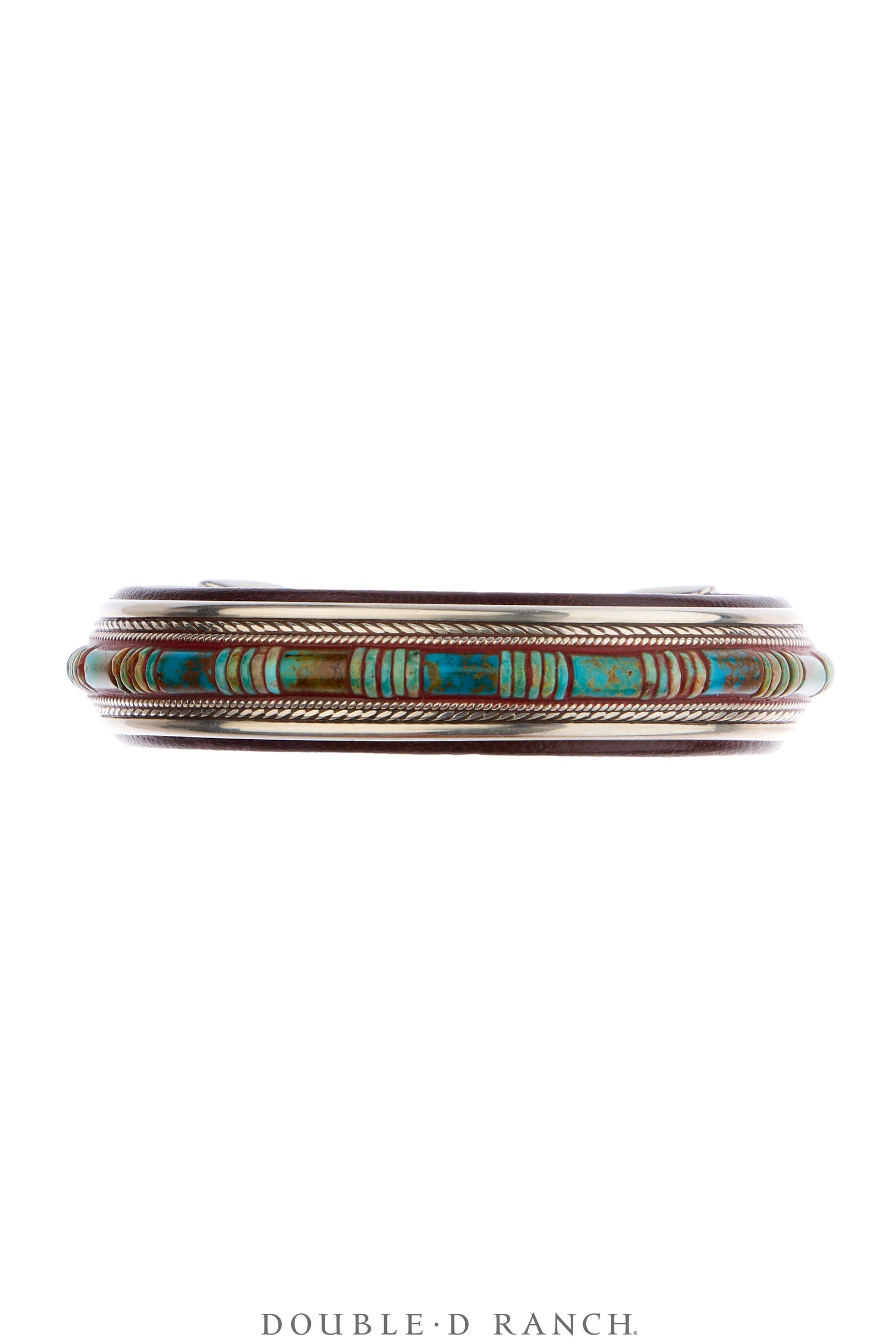 Cuff, Inlay, Turquoise, Leather Lined, Artisan, Contemporary, 4238