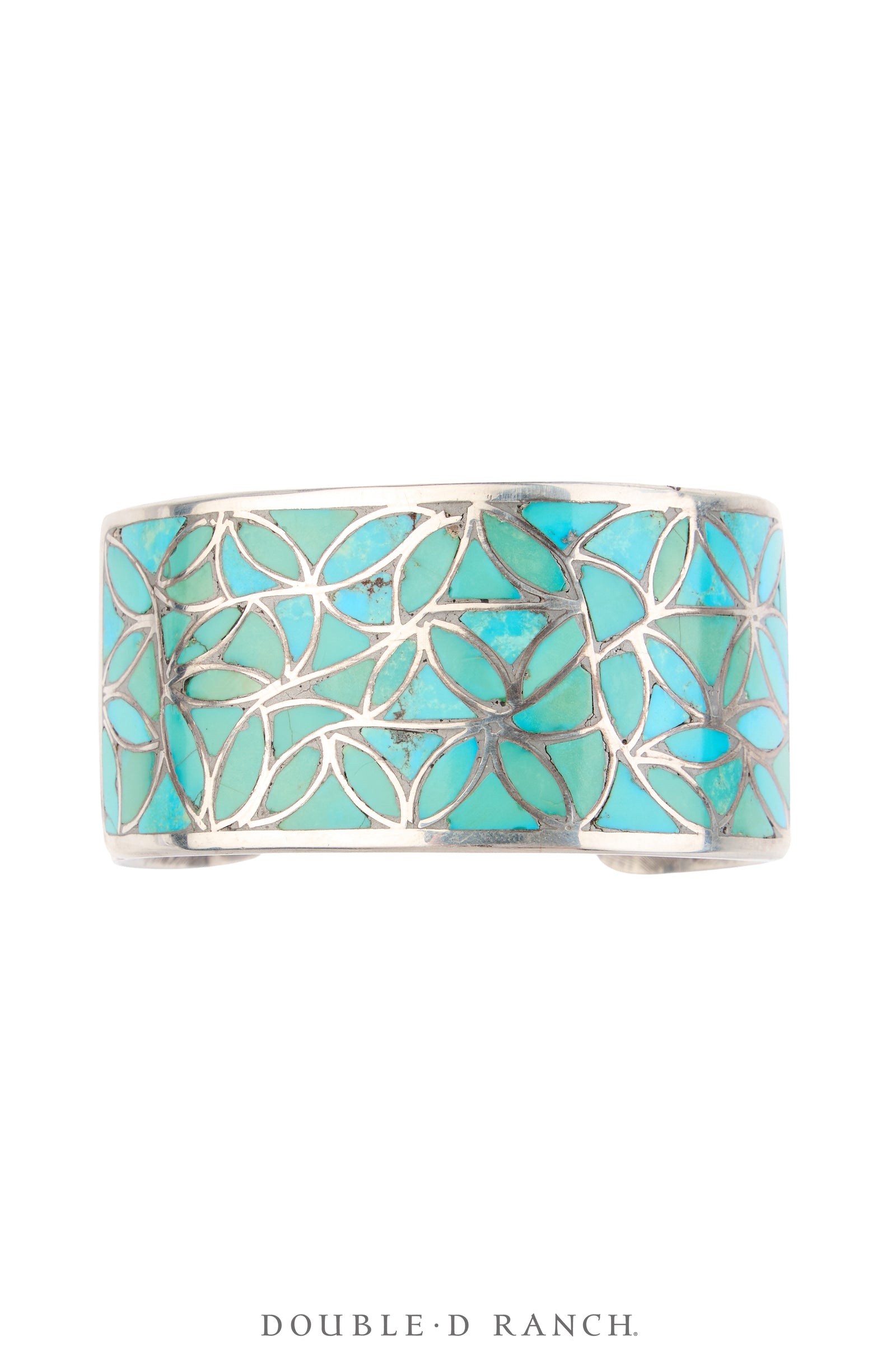 Cuff, Inlay, Turquoise, Zuni Hallmark, Vintage, 4253